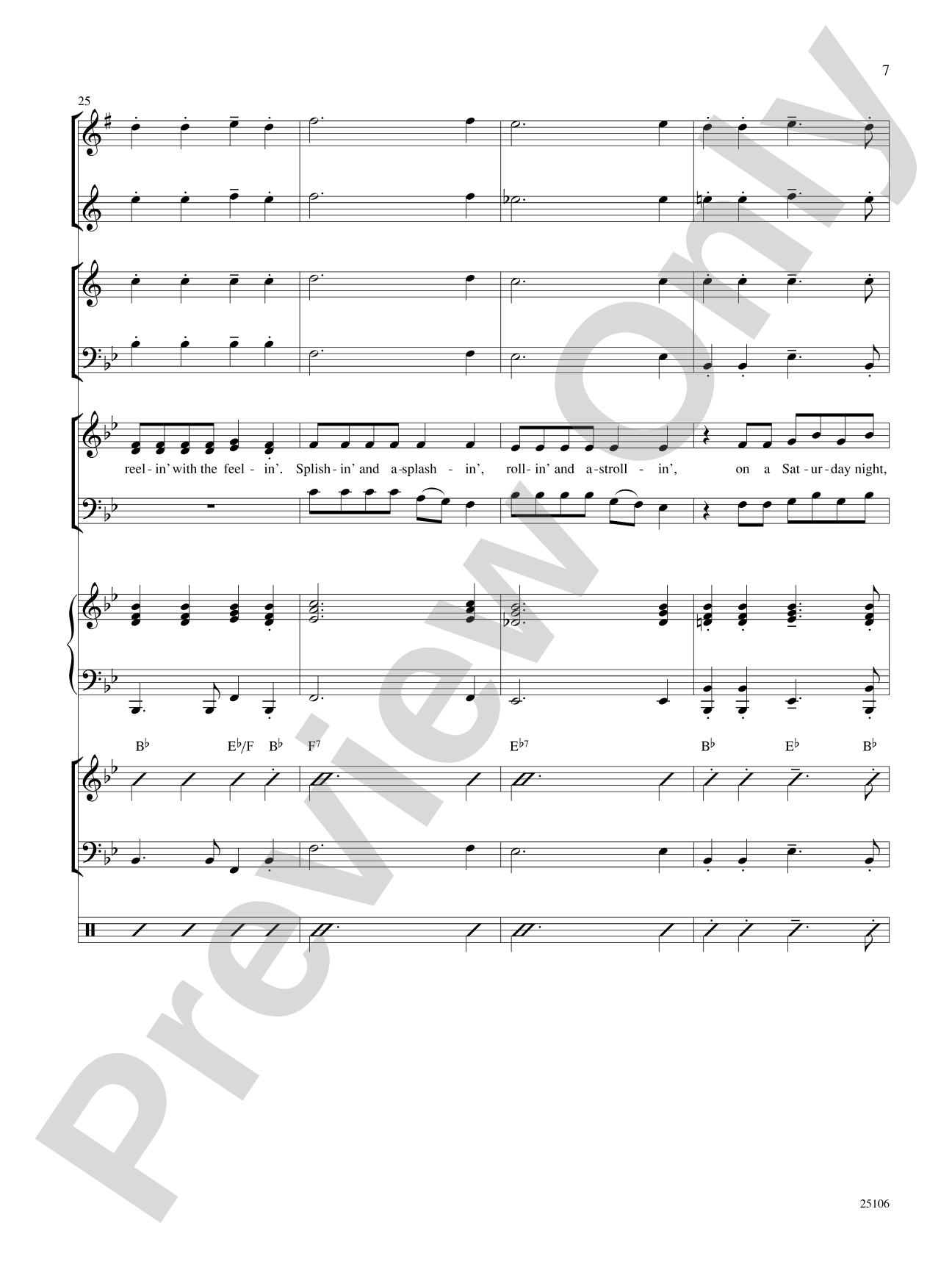 Two Too Wet!: Choral SoundPax
