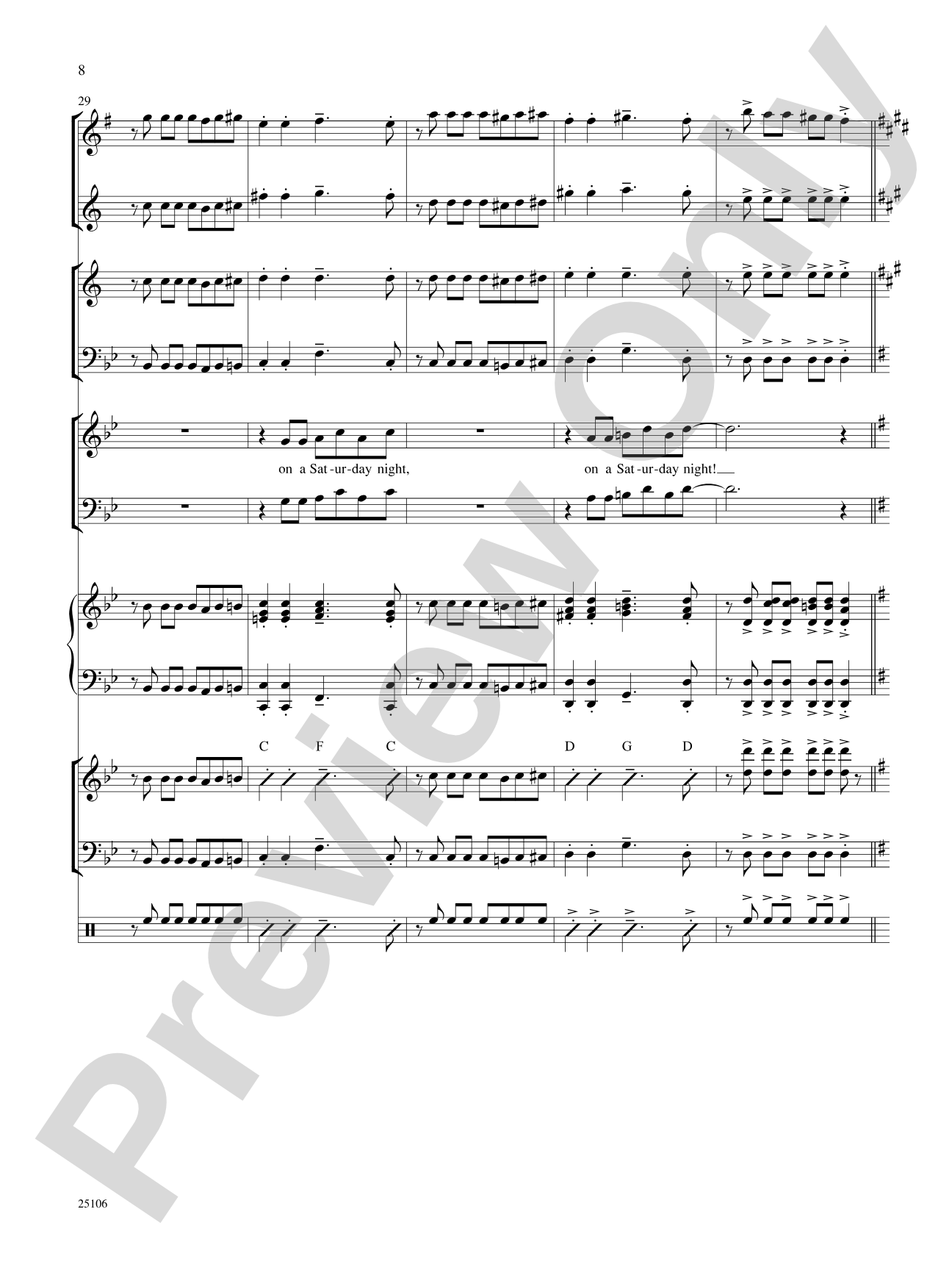 Two Too Wet!: Choral SoundPax