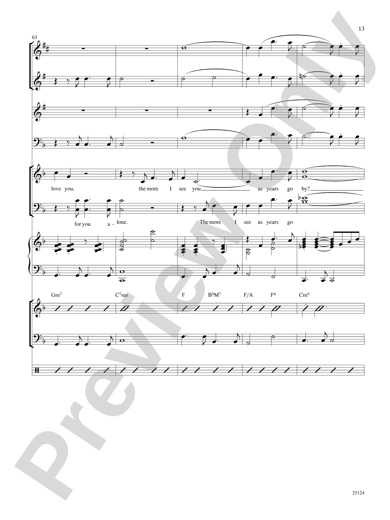 I Only Have Eyes for You / The More I See You: Choral SoundPax