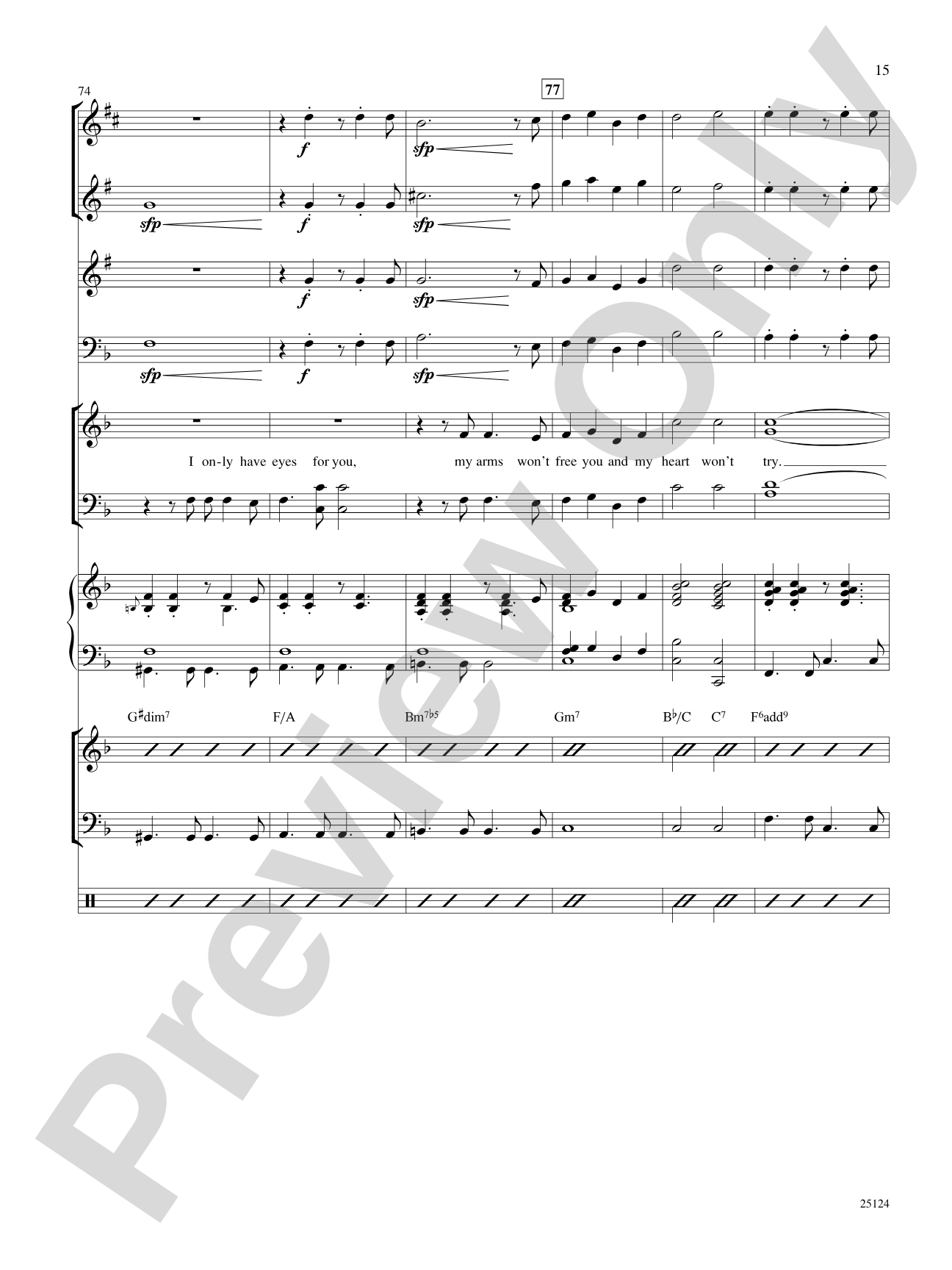 I Only Have Eyes for You / The More I See You: Choral SoundPax