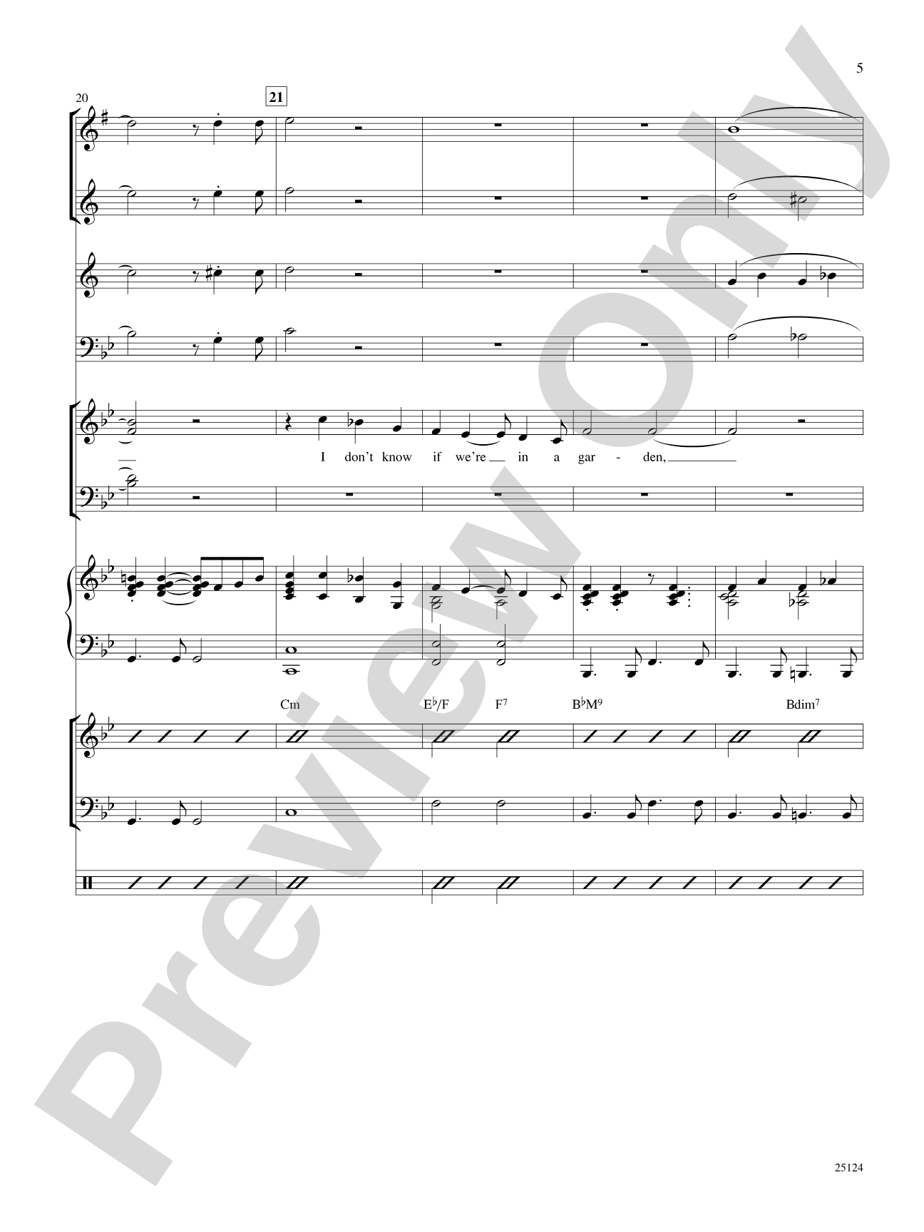 I Only Have Eyes for You / The More I See You: Choral SoundPax