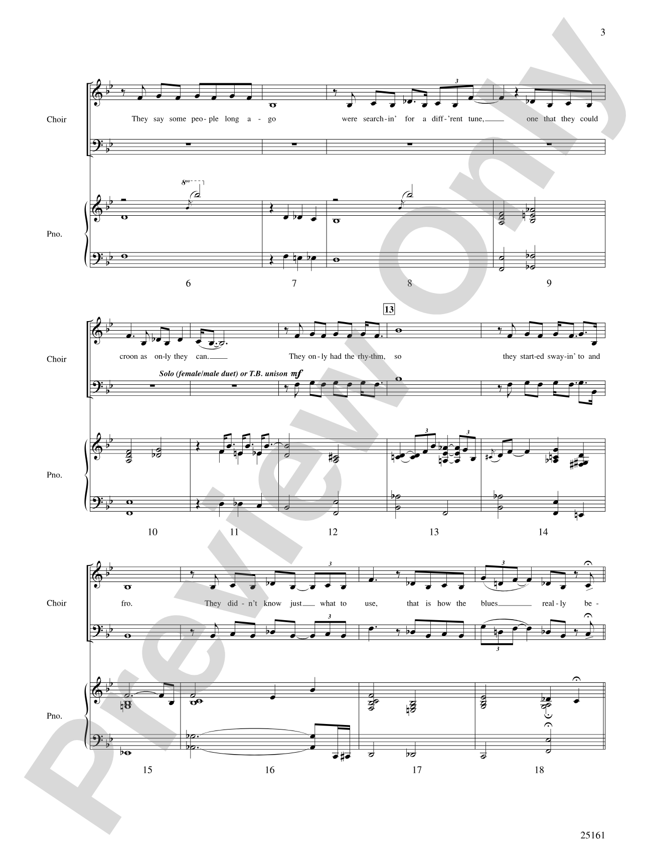 Portrait in Blue: Choral SoundPax