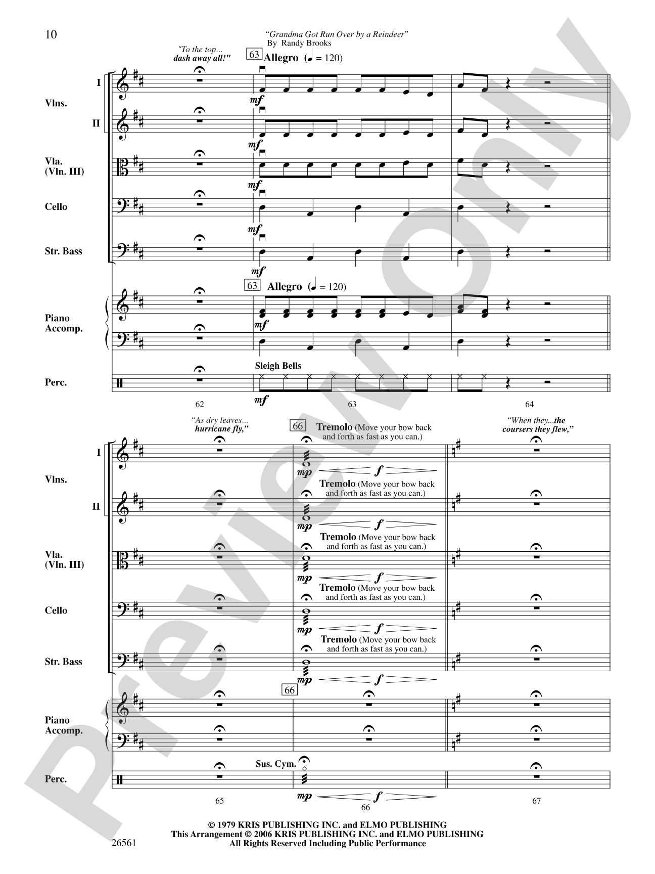 'Twas the Night Before Christmas: String Orchestra Conductor Score & Parts