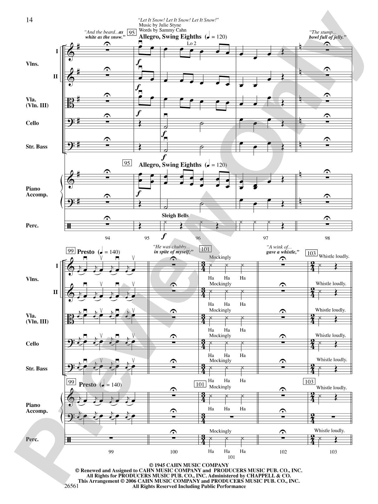 'Twas the Night Before Christmas: String Orchestra Conductor Score & Parts