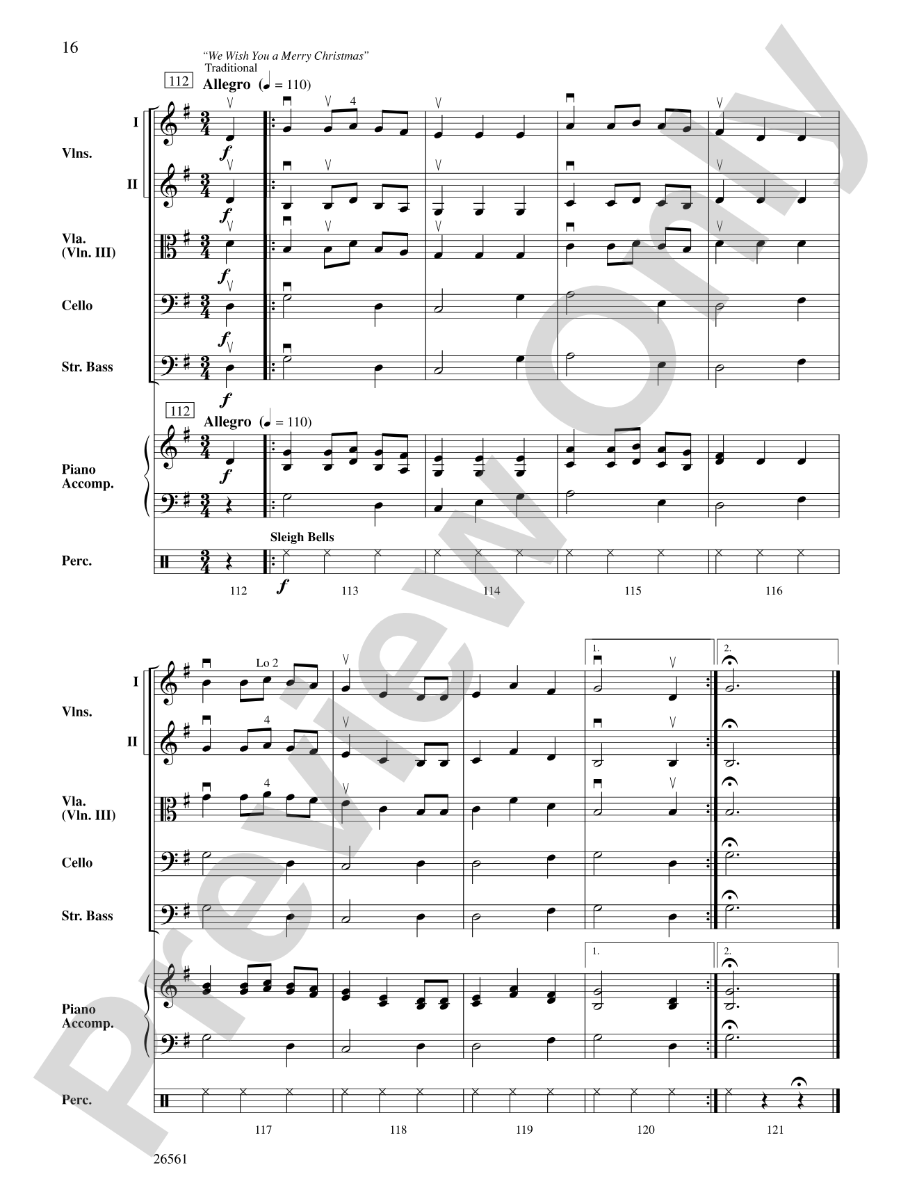 'Twas the Night Before Christmas: String Orchestra Conductor Score & Parts