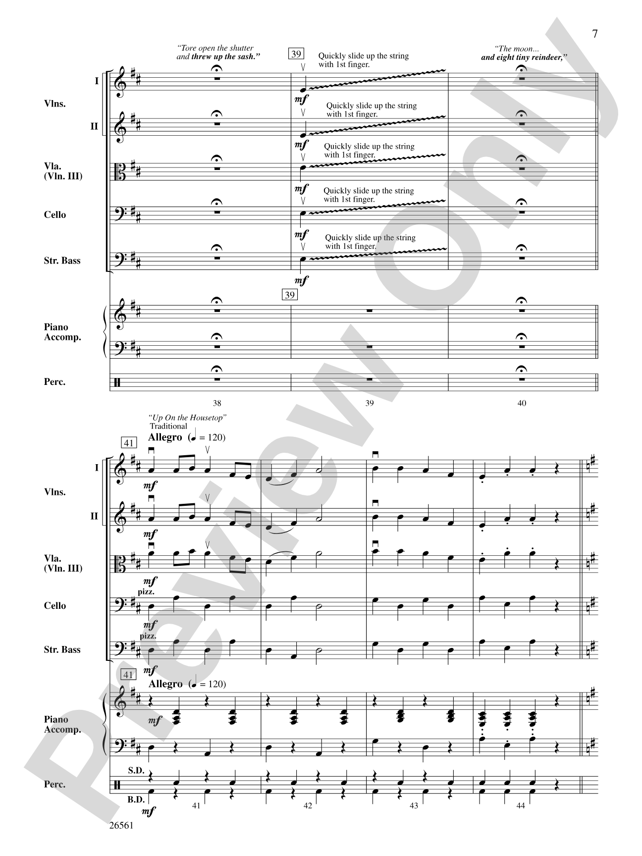 'Twas the Night Before Christmas: String Orchestra Conductor Score & Parts