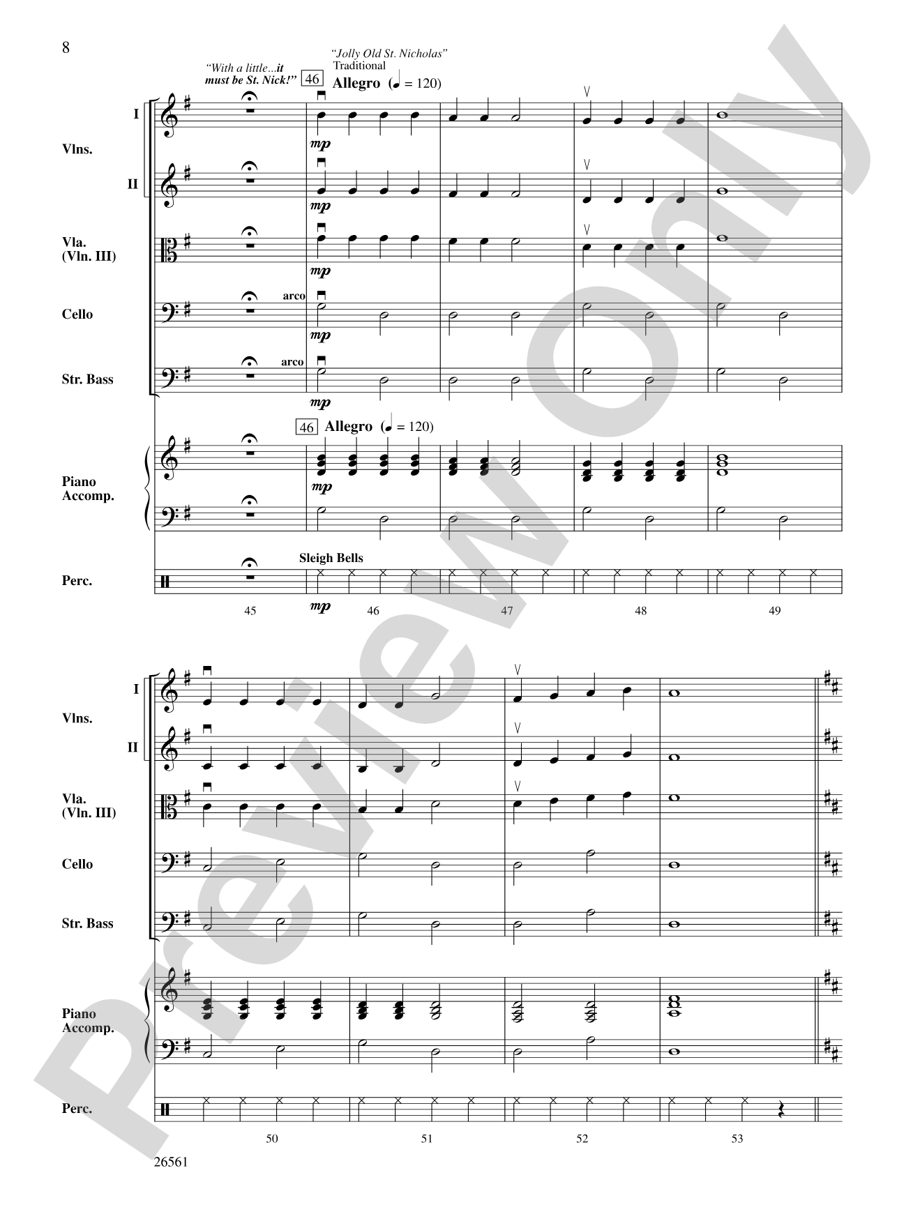 'Twas the Night Before Christmas: String Orchestra Conductor Score & Parts