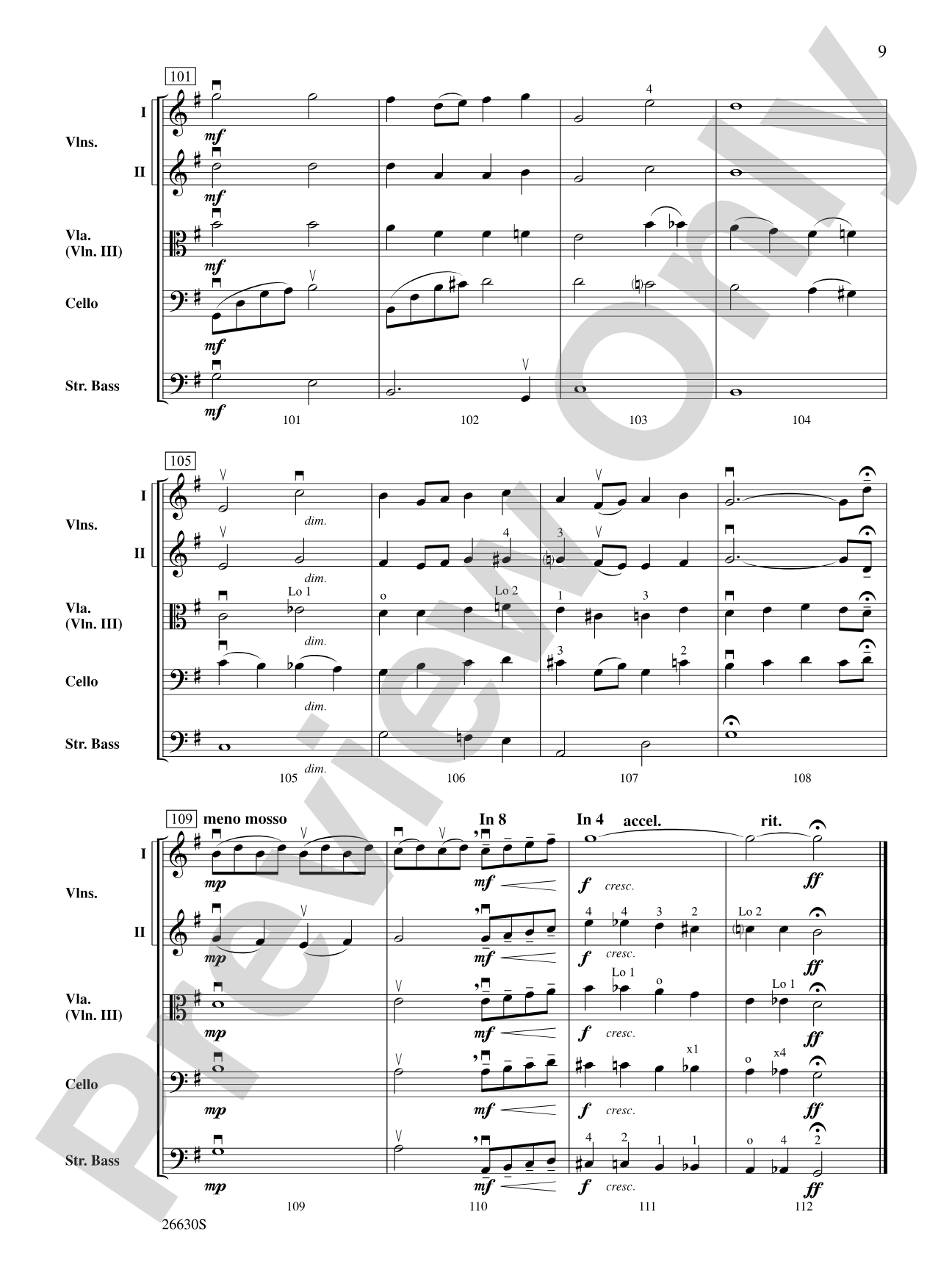 Follow the Rainbow: String Orchestra Conductor Score & Parts