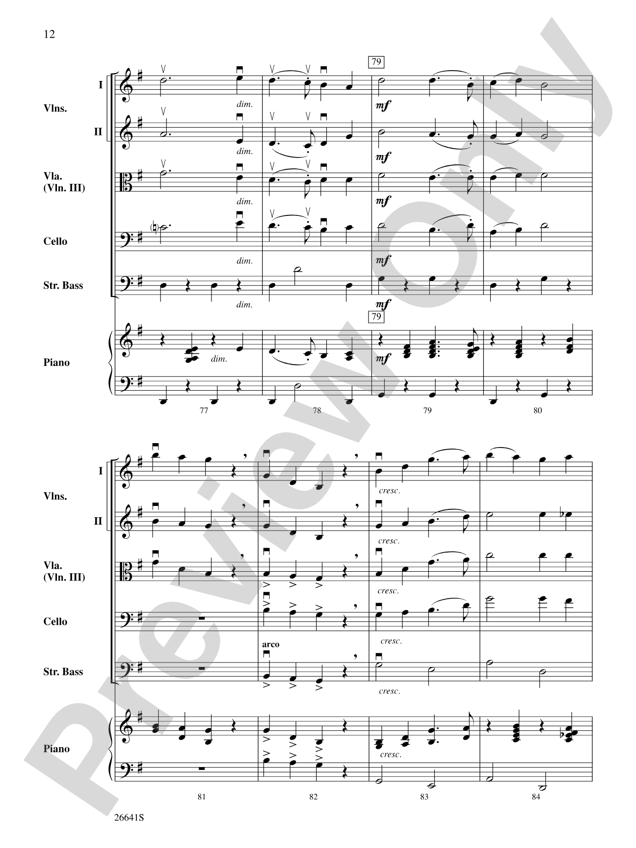 The Wizard of Oz: String Orchestra Conductor Score & Parts