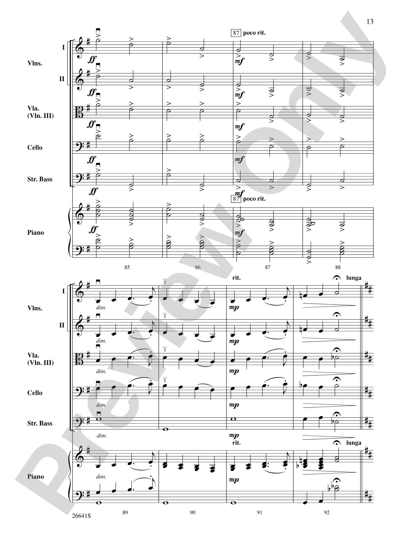 The Wizard of Oz: String Orchestra Conductor Score & Parts