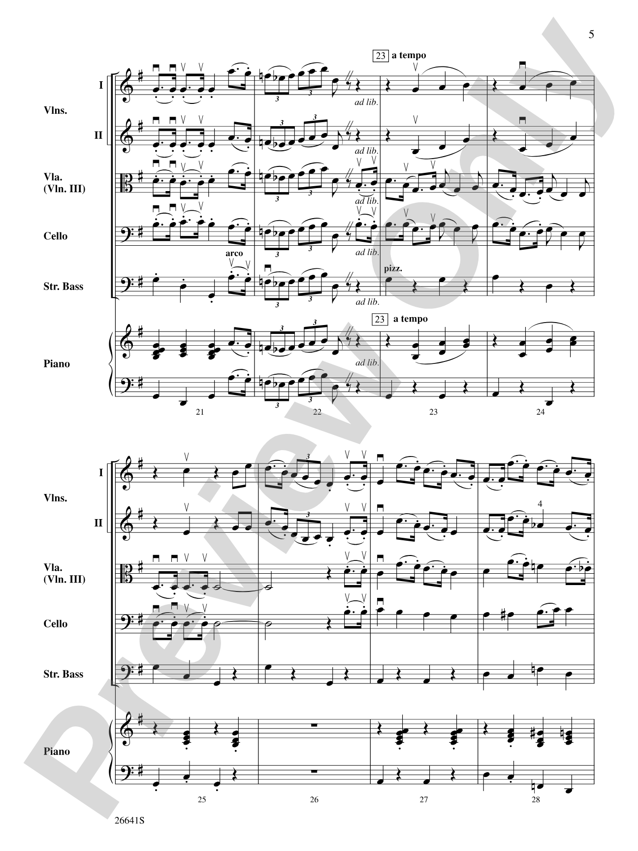 The Wizard of Oz: String Orchestra Conductor Score & Parts
