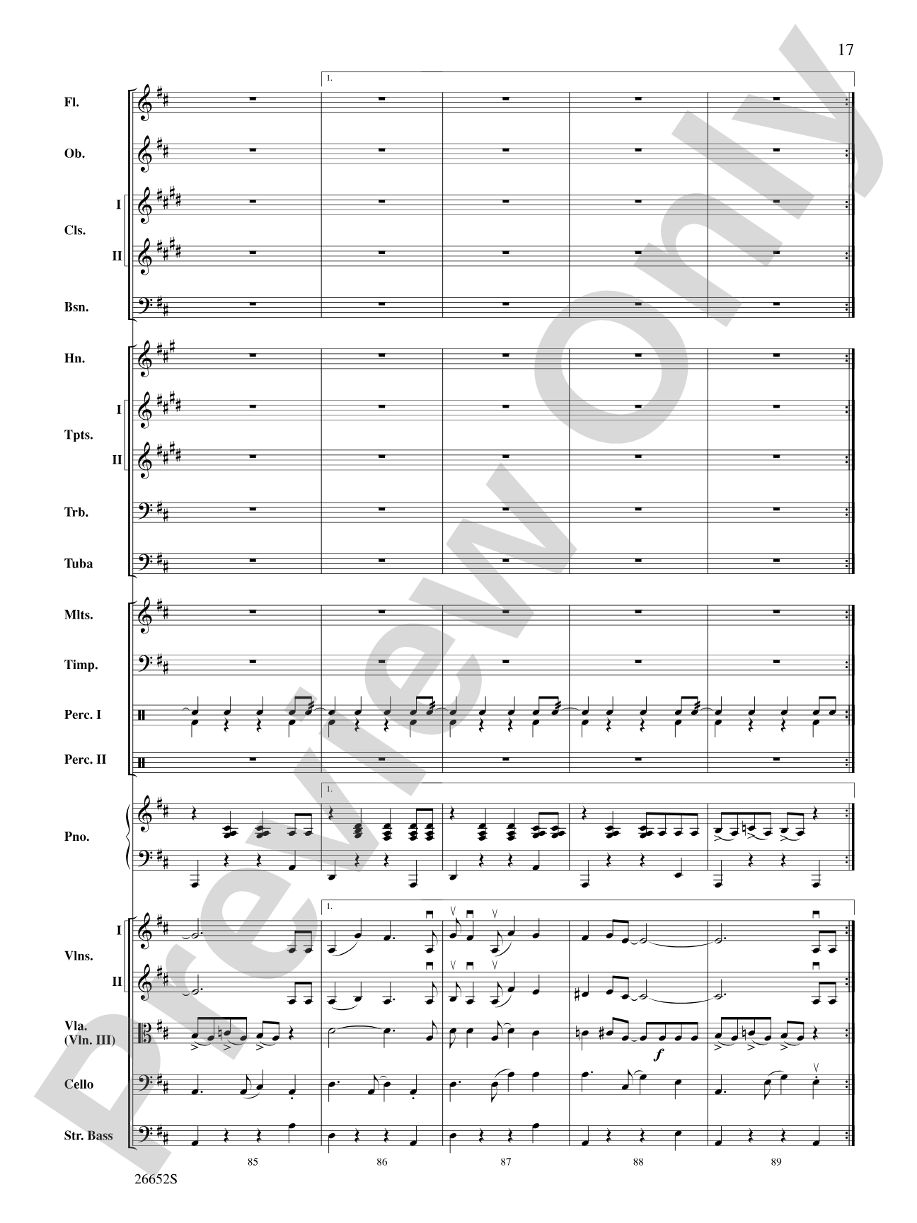 Leroy Anderson Favorites: Full Orchestra Conductor Score & Parts