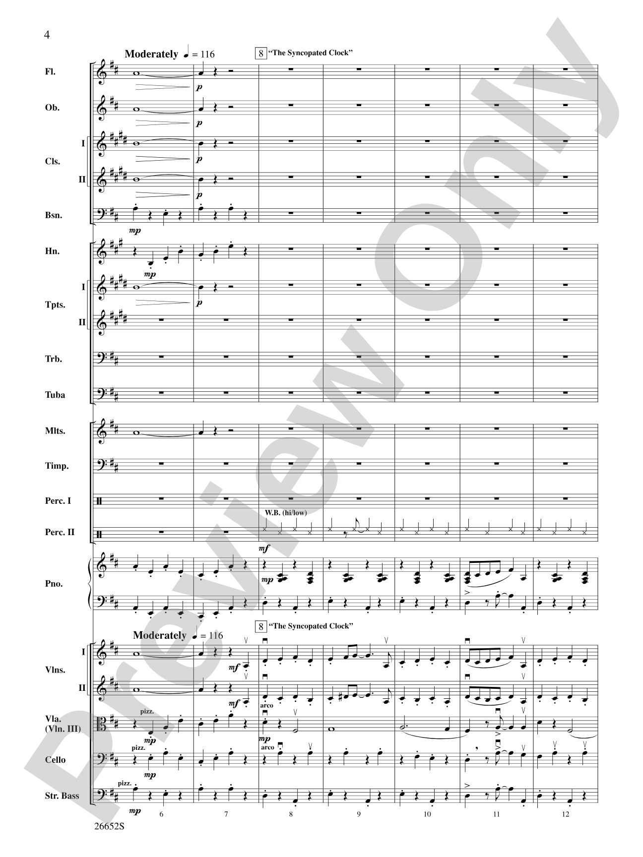 Leroy Anderson Favorites: Full Orchestra Conductor Score & Parts
