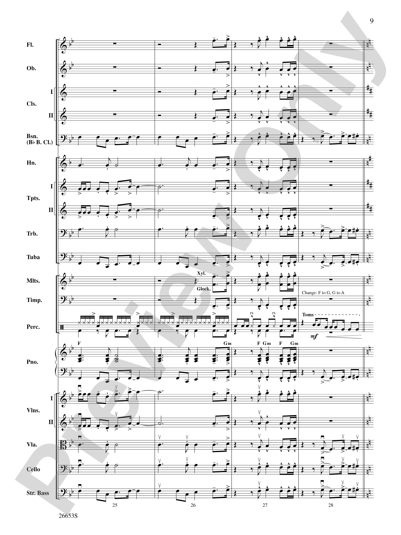 Gloria Estefan Rocks: Full Orchestra Conductor Score & Parts