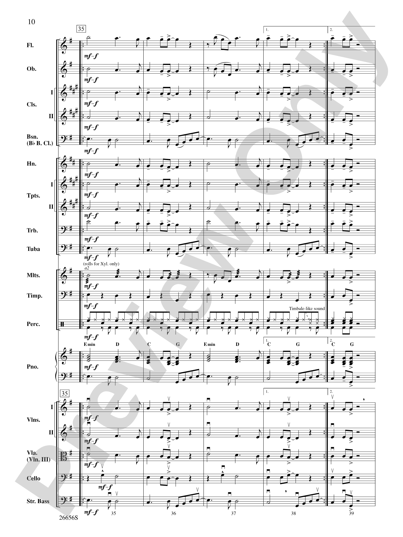James Taylor in Concert: Full Orchestra Conductor Score & Parts