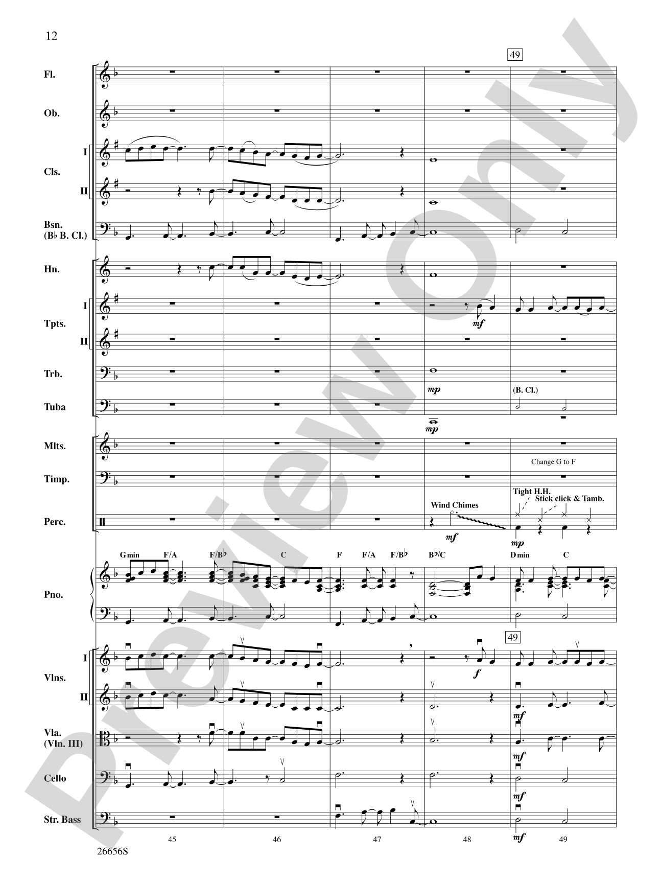 James Taylor in Concert: Full Orchestra Conductor Score & Parts