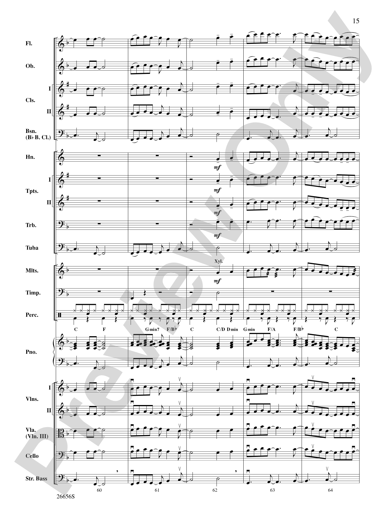 James Taylor in Concert: Full Orchestra Conductor Score & Parts