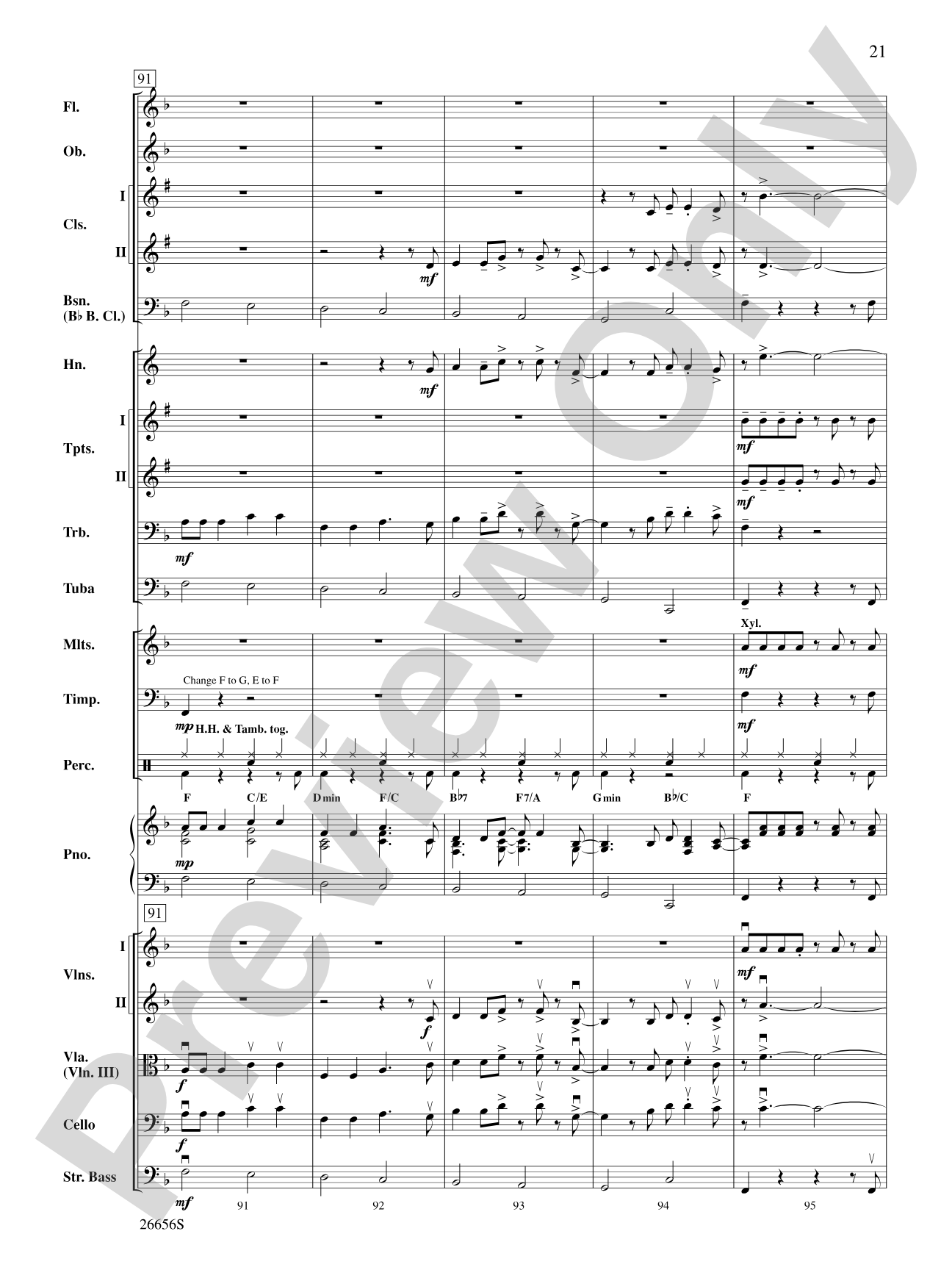James Taylor in Concert: Full Orchestra Conductor Score & Parts