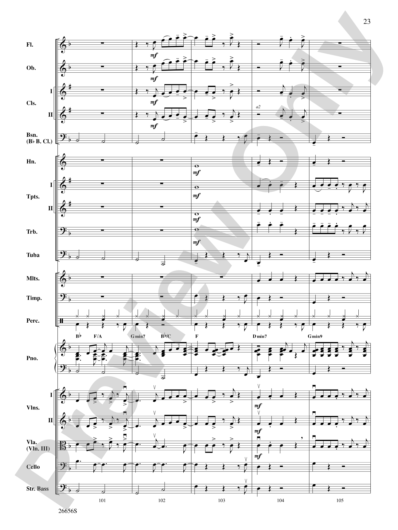 James Taylor in Concert: Full Orchestra Conductor Score & Parts