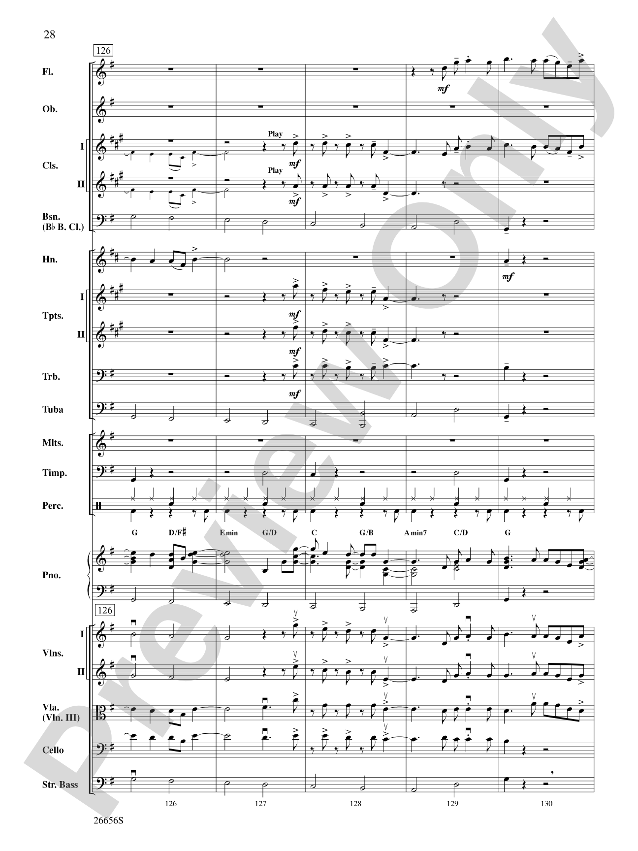 James Taylor in Concert: Full Orchestra Conductor Score & Parts