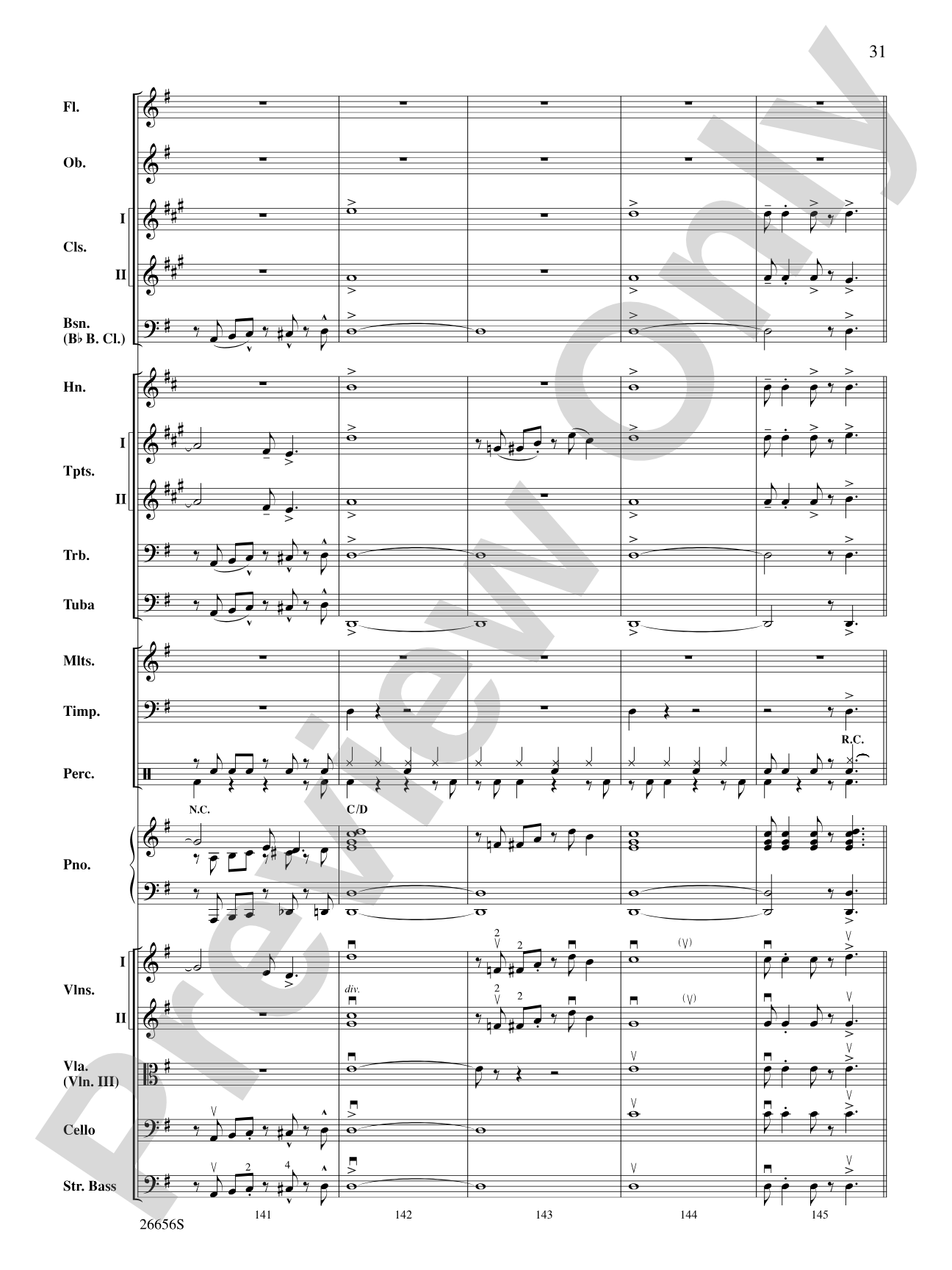 James Taylor in Concert: Full Orchestra Conductor Score & Parts