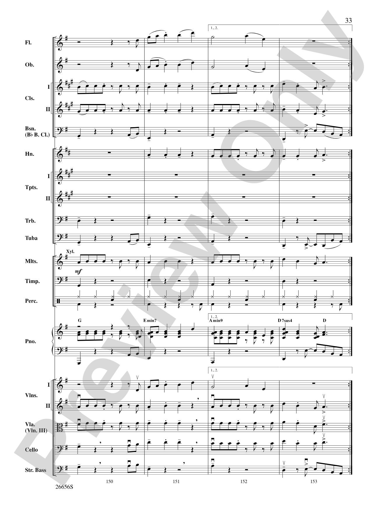 James Taylor in Concert: Full Orchestra Conductor Score & Parts