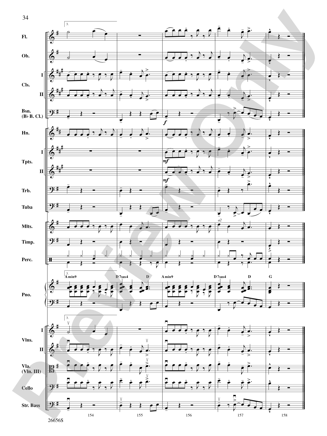 James Taylor in Concert: Full Orchestra Conductor Score & Parts