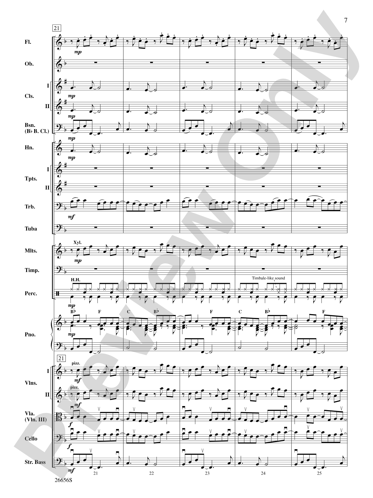 James Taylor in Concert: Full Orchestra Conductor Score & Parts