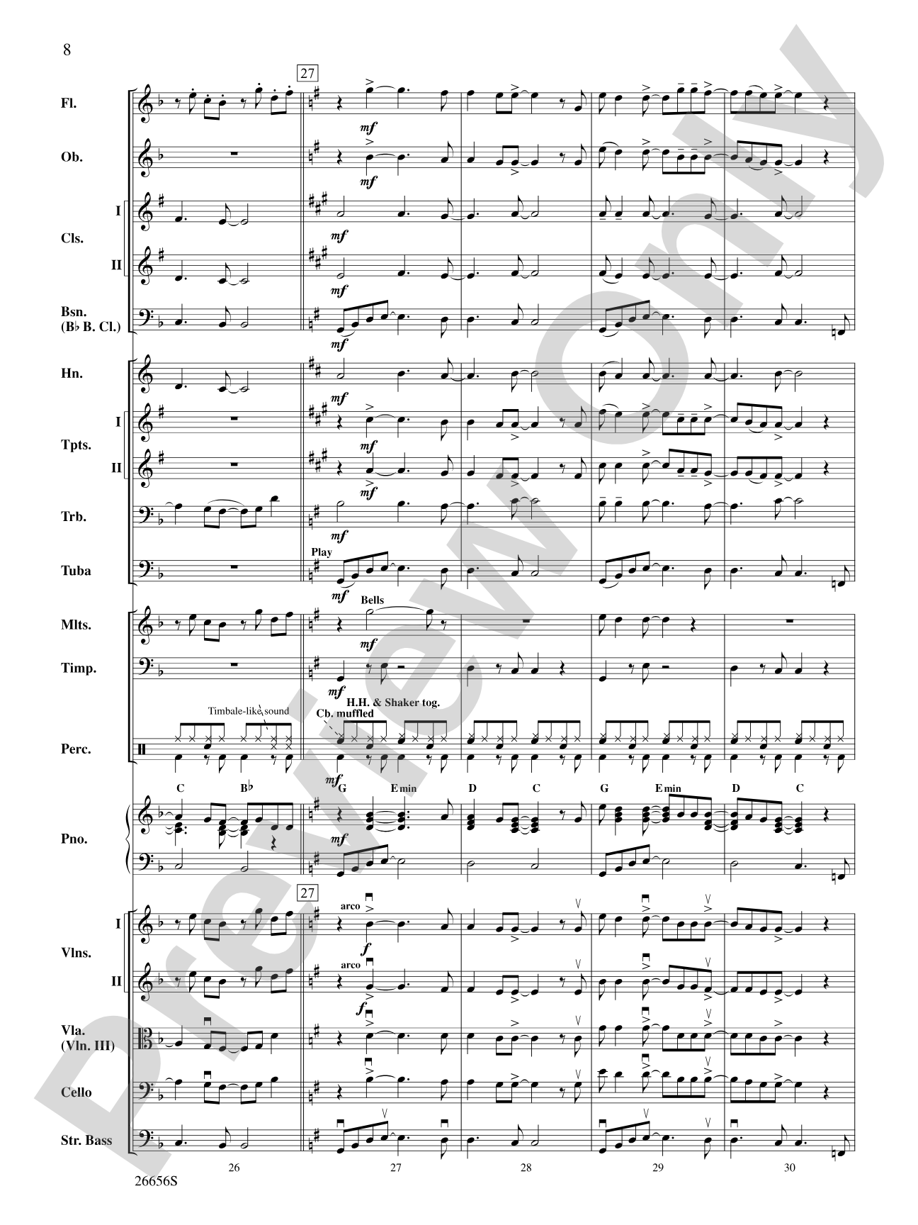James Taylor in Concert: Full Orchestra Conductor Score & Parts