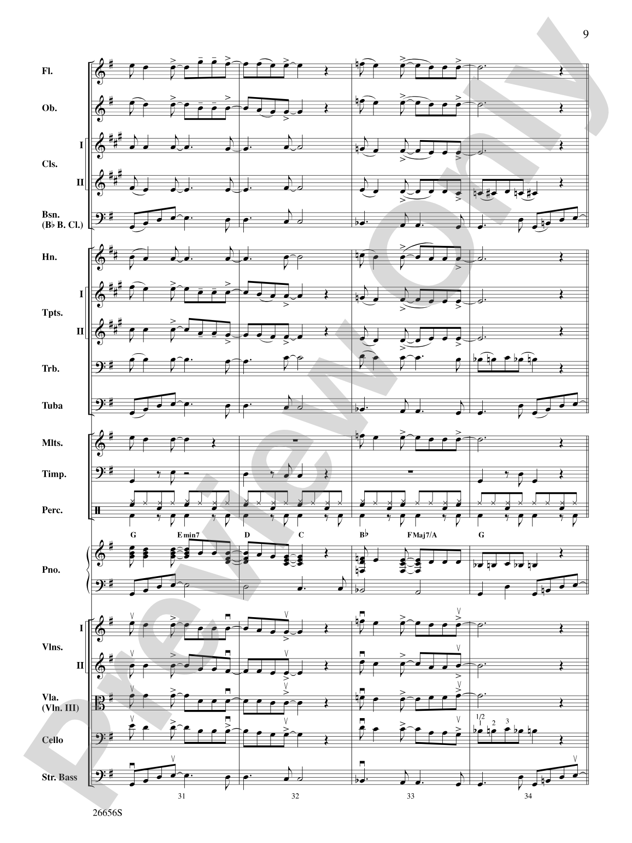 James Taylor in Concert: Full Orchestra Conductor Score & Parts