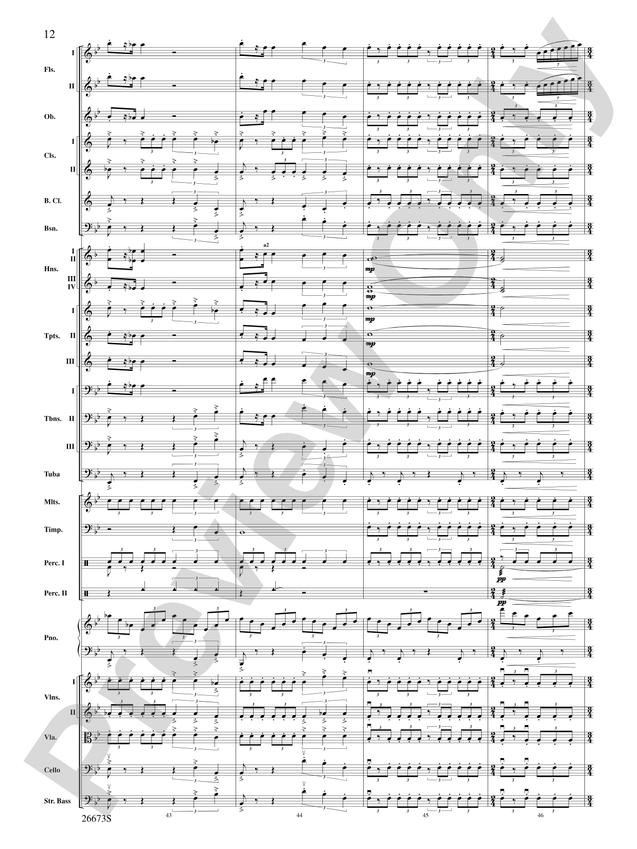 Superman Returns, Concert Selections from: Full Orchestra Conductor Score & Parts