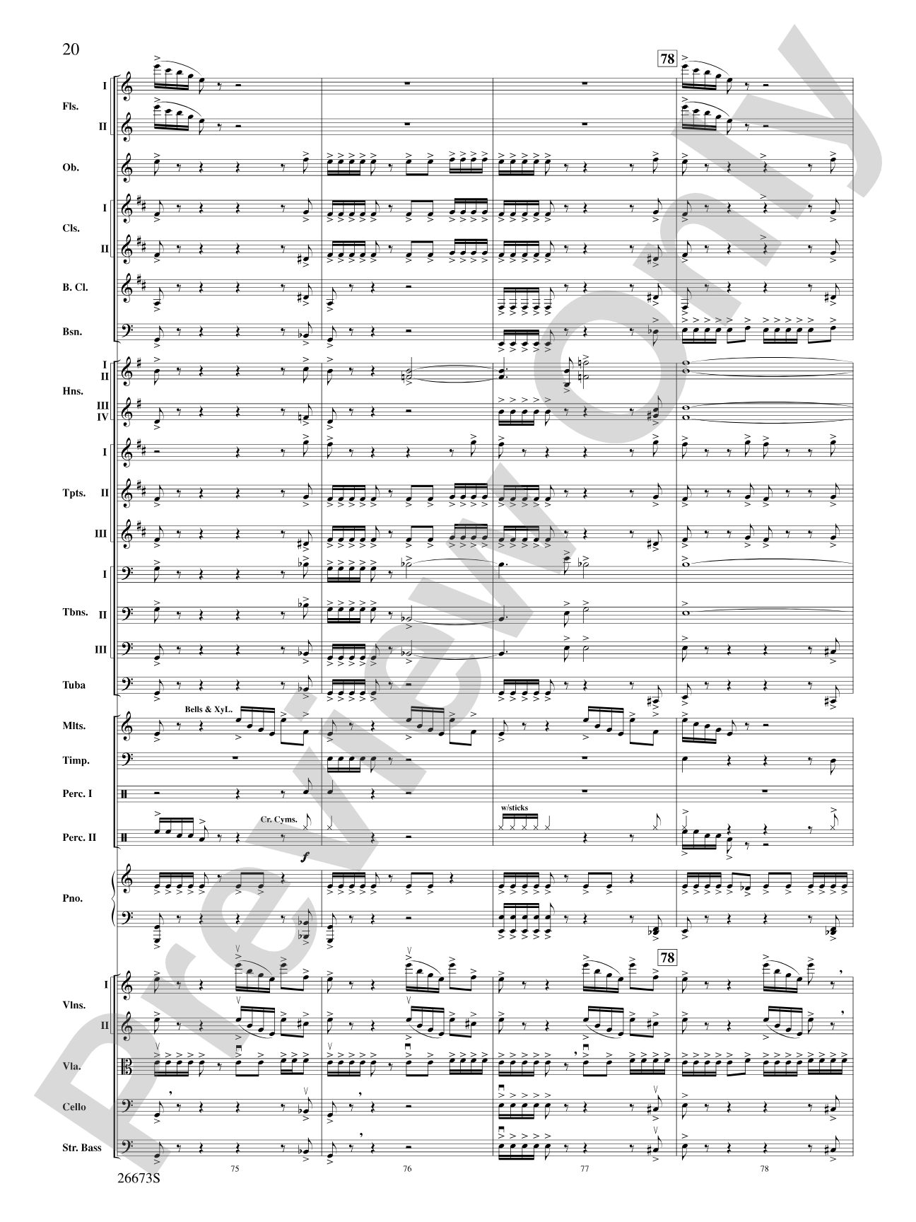 Superman Returns, Concert Selections from: Full Orchestra Conductor Score & Parts