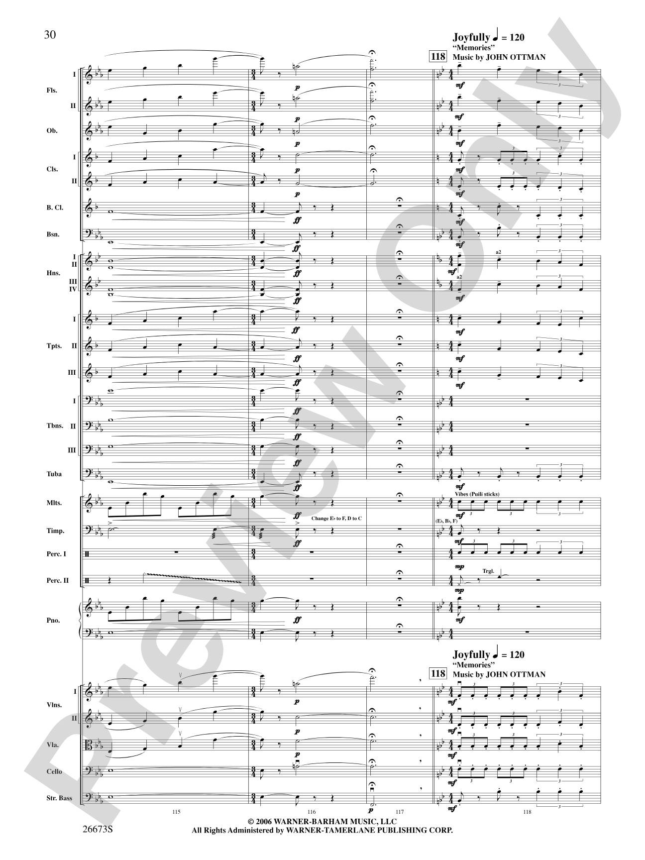 Superman Returns, Concert Selections from: Full Orchestra Conductor Score & Parts