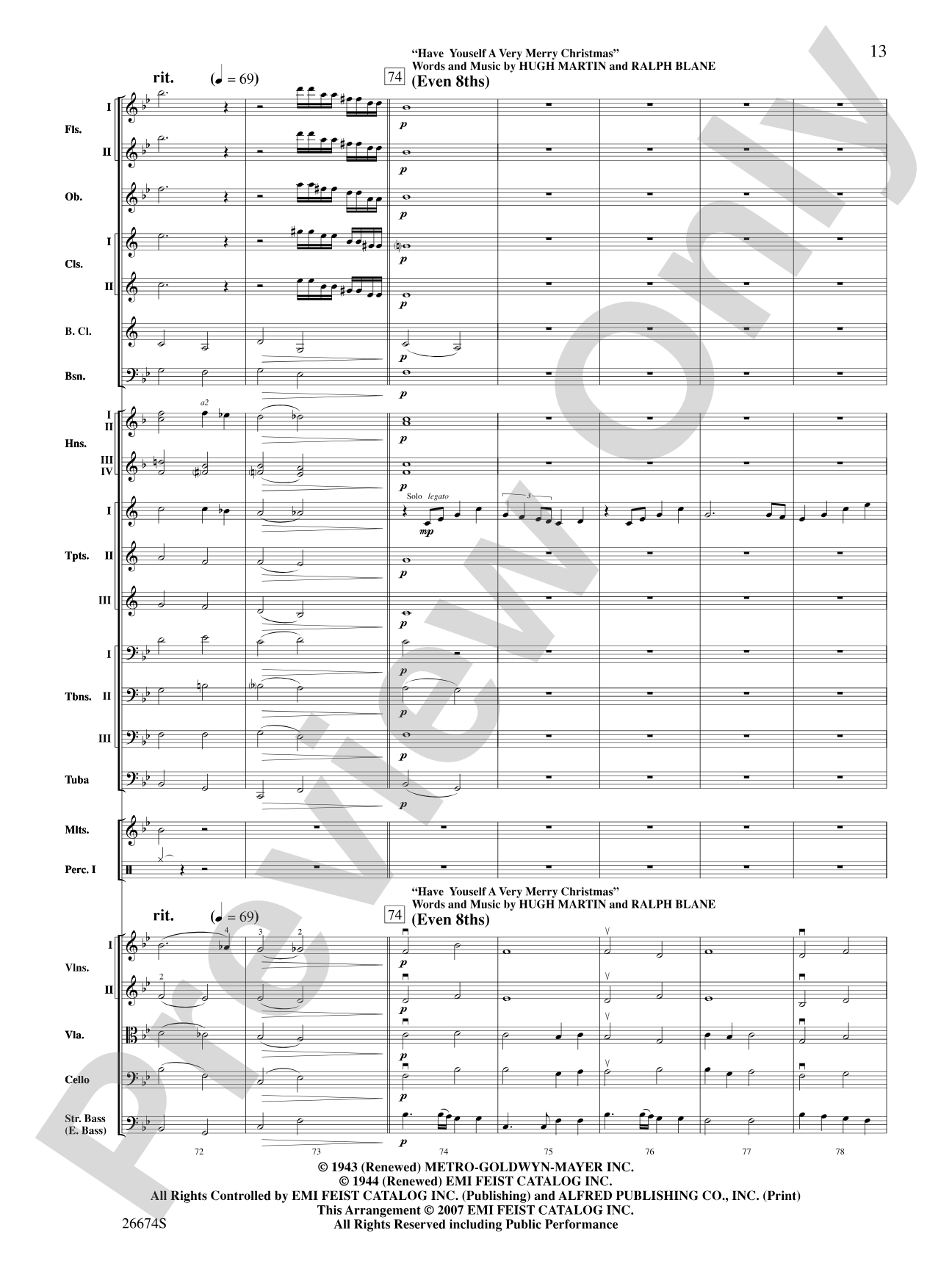 There's Christmas in the Air: Full Orchestra Conductor Score & Parts