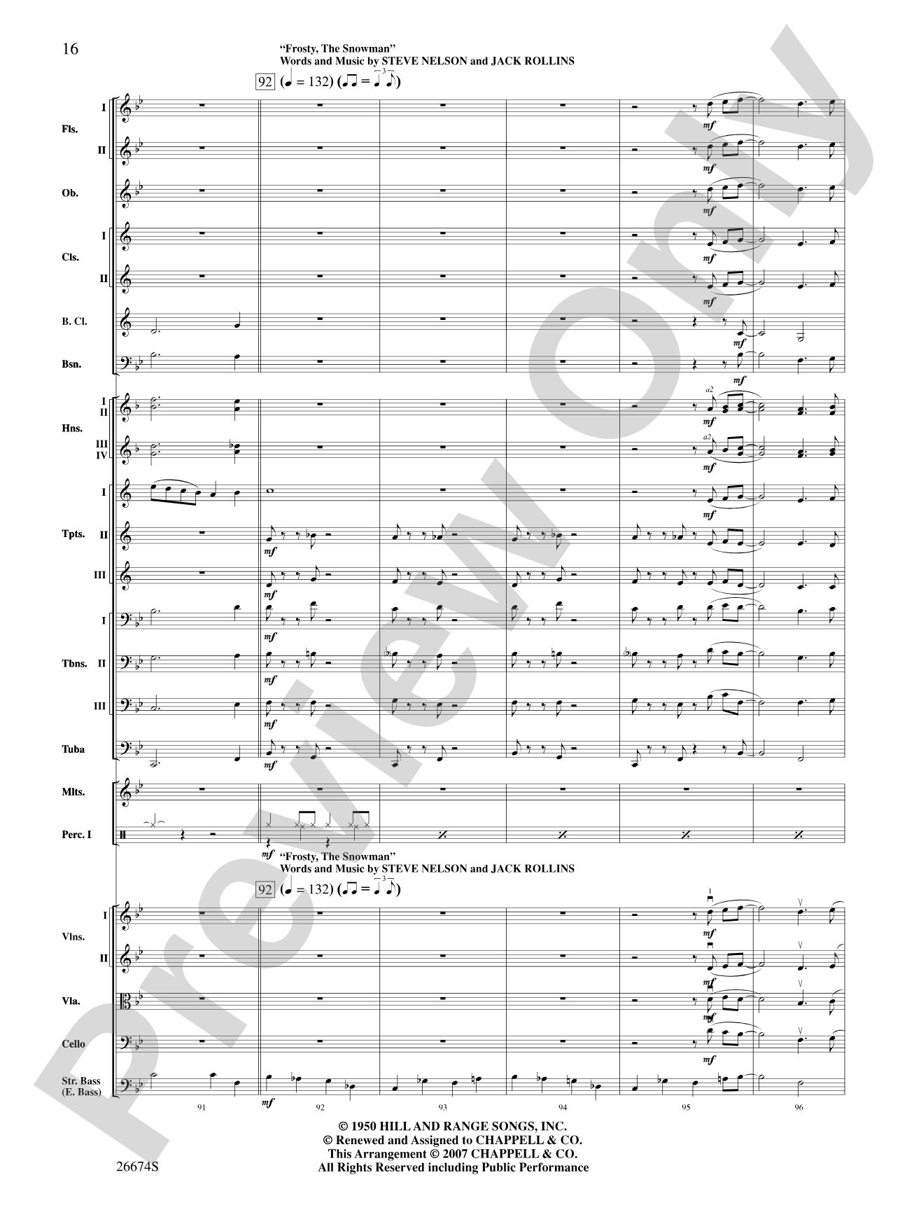 There's Christmas in the Air: Full Orchestra Conductor Score & Parts