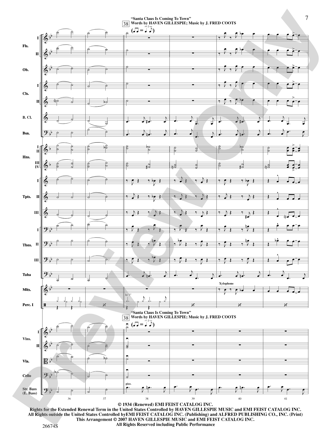 There's Christmas in the Air: Full Orchestra Conductor Score & Parts