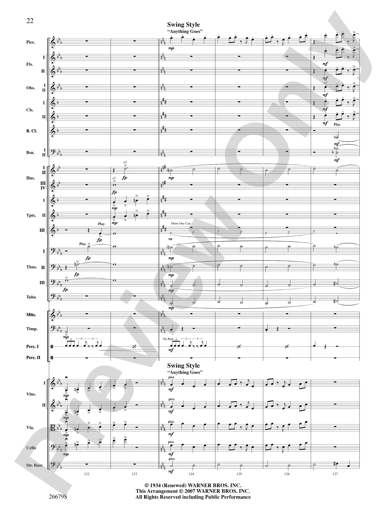 Cole Porter Salute: Full Orchestra Conductor Score & Parts
