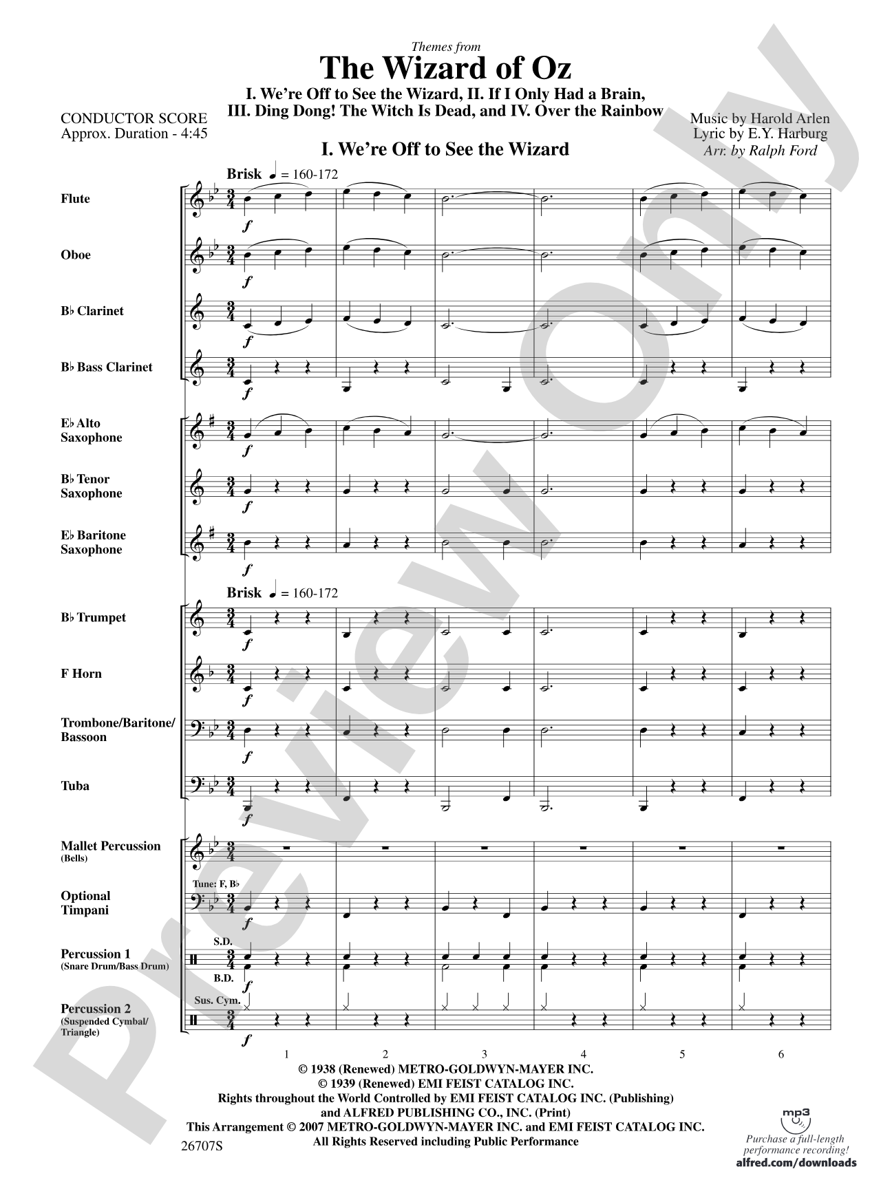 The Wizard of Oz: Score