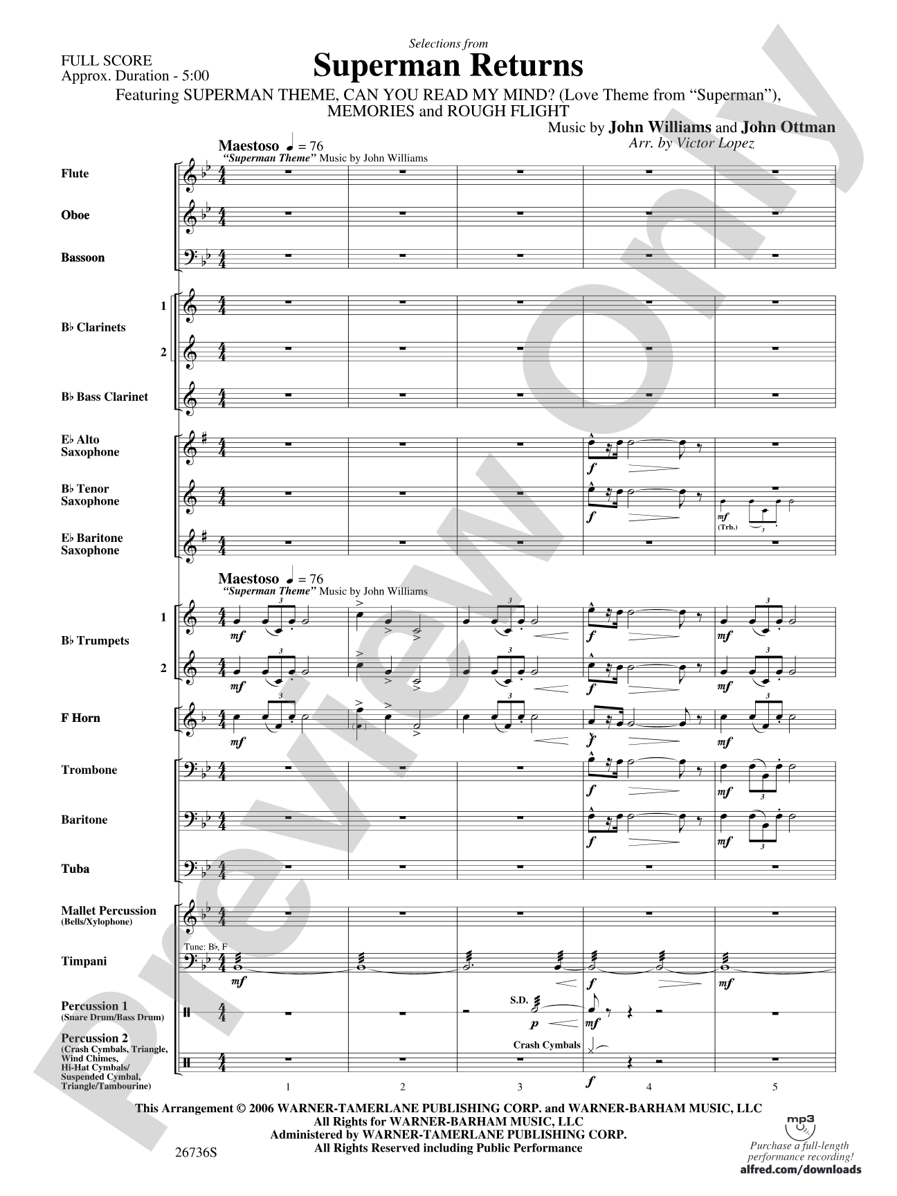 Superman Returns: Score