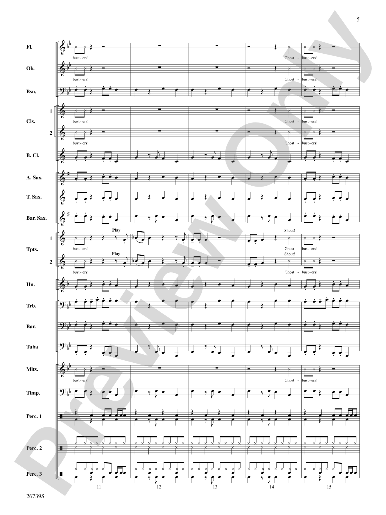 A Rockin' Halloween: Score