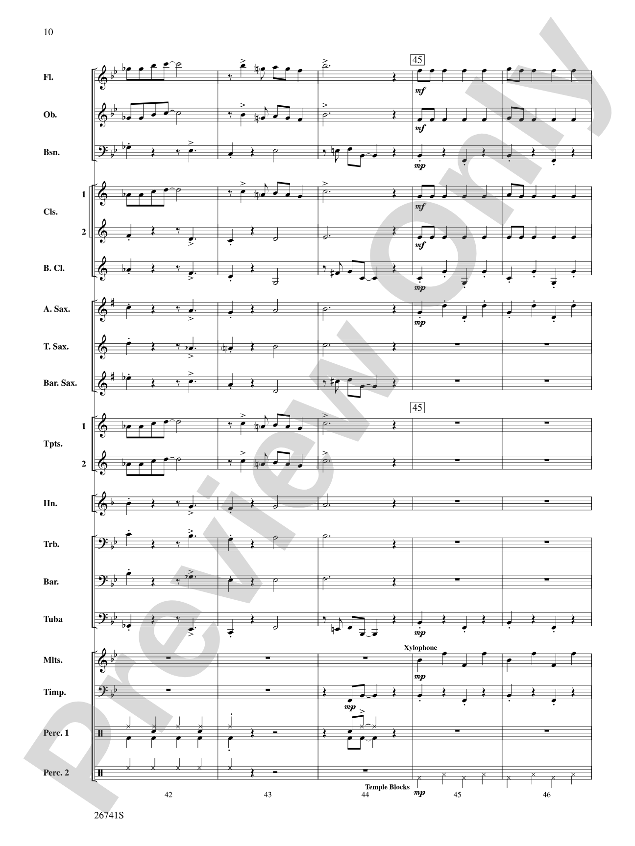 Rockin' with Frosty: Concert Band Conductor Score & Parts