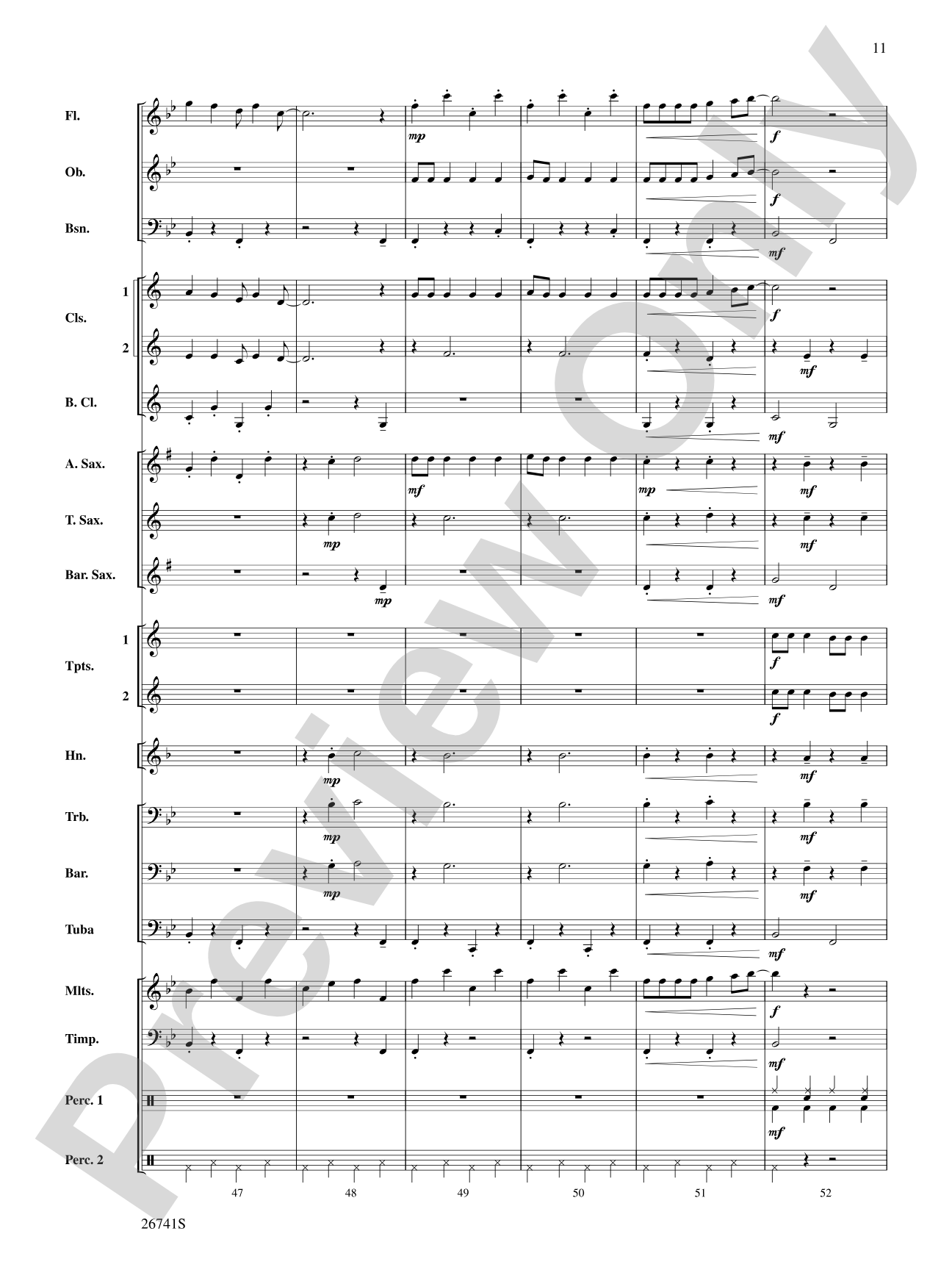 Rockin' with Frosty: Concert Band Conductor Score & Parts
