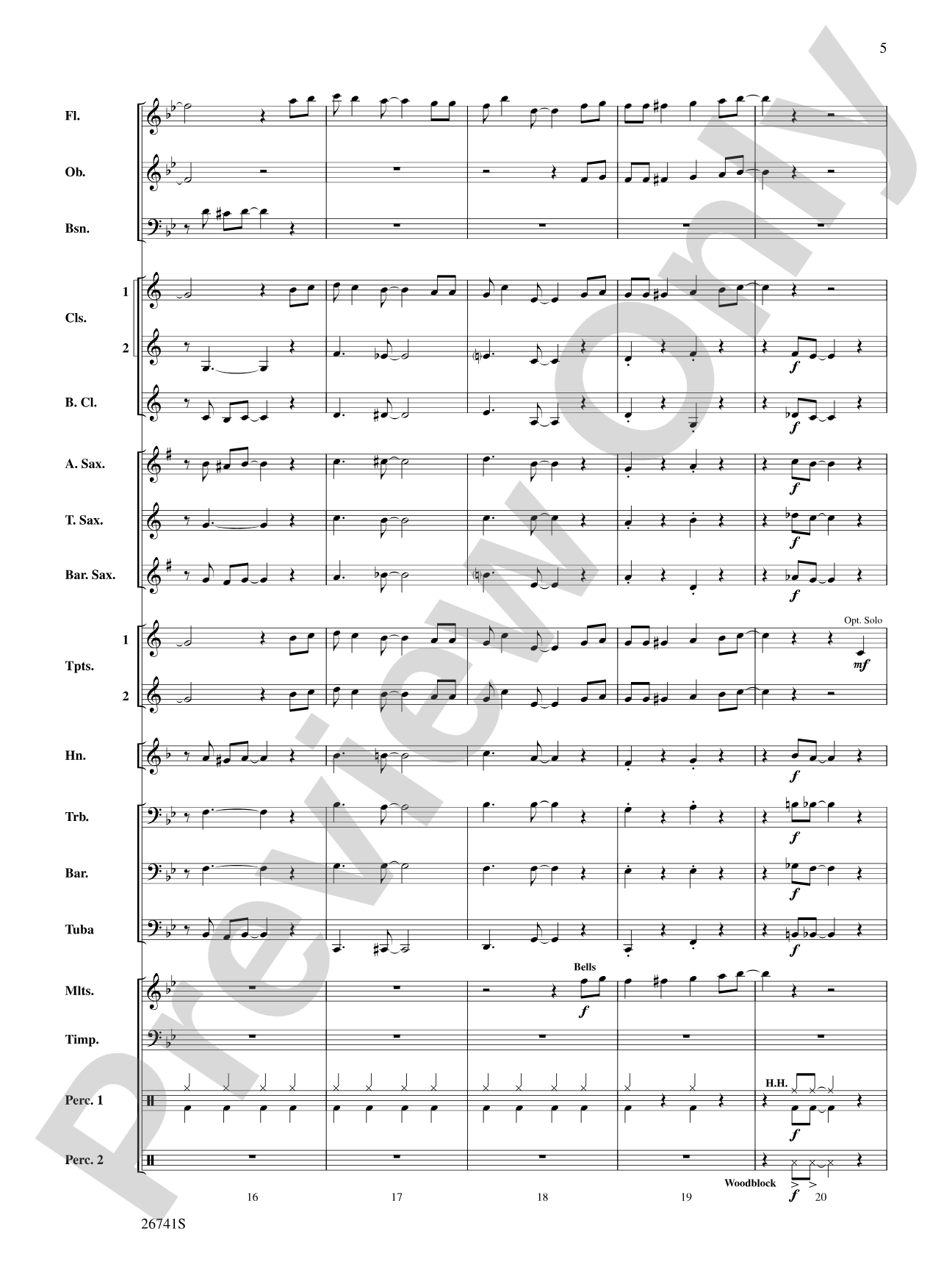 Rockin' with Frosty: Concert Band Conductor Score & Parts