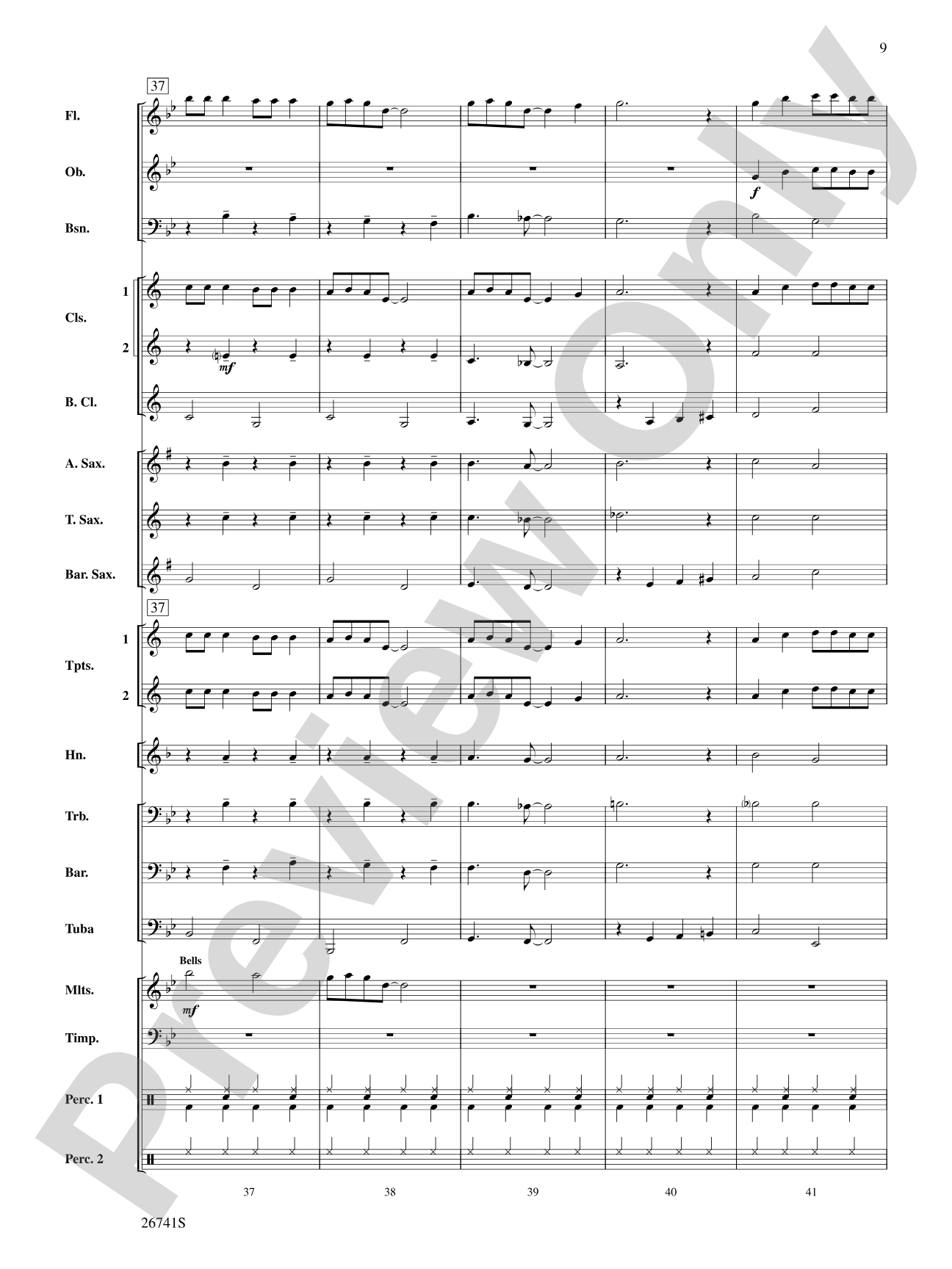 Rockin' with Frosty: Concert Band Conductor Score & Parts