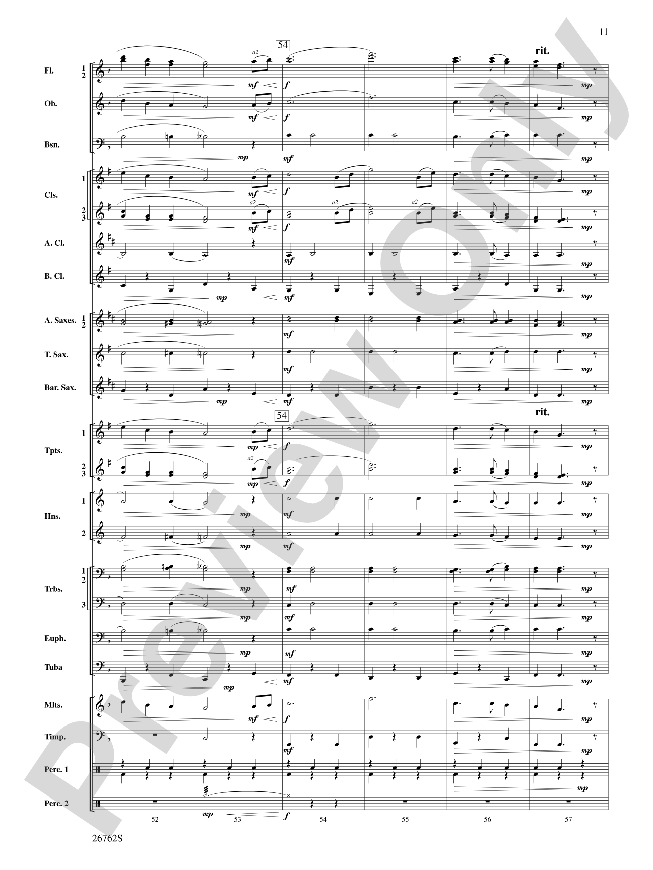 Rainbows: Concert Band Conductor Score & Parts