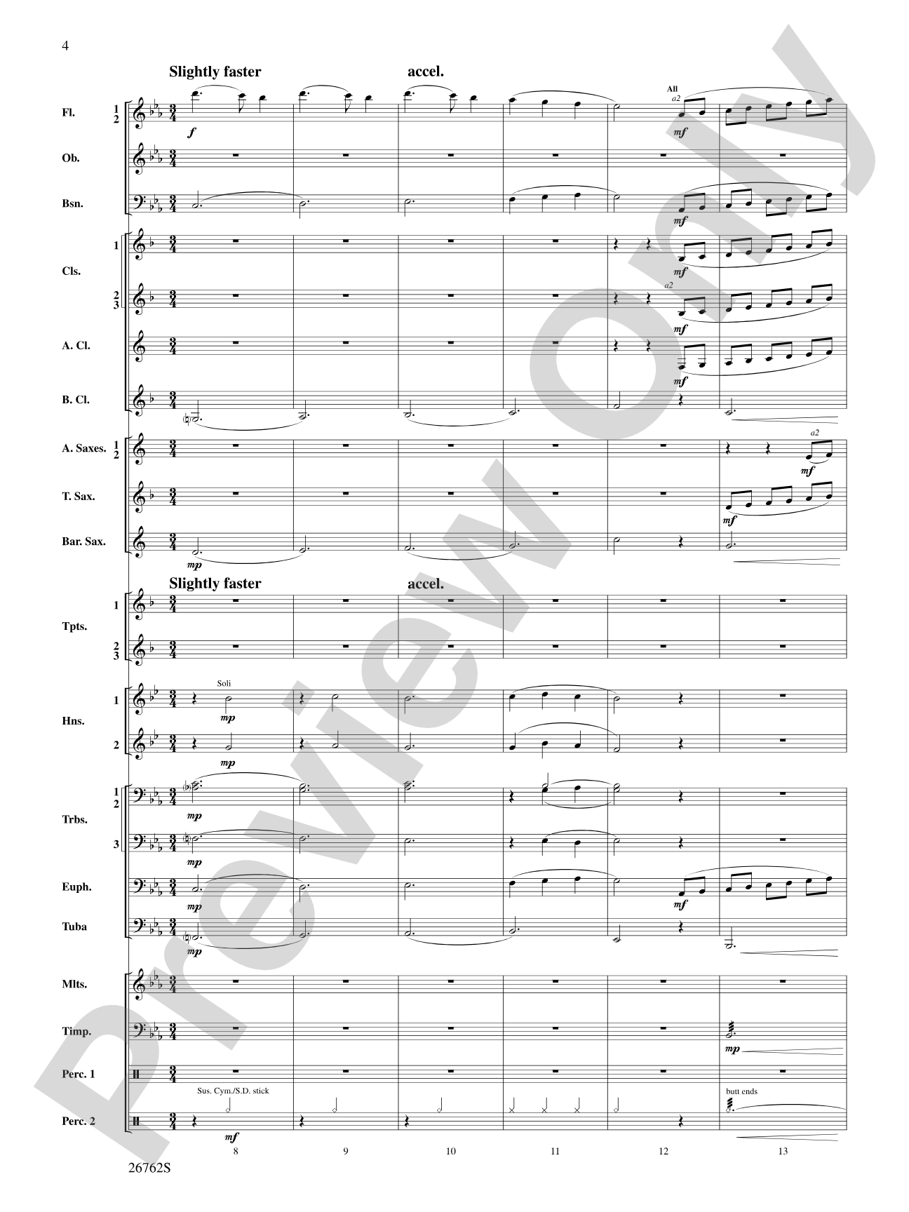 Rainbows: Concert Band Conductor Score & Parts