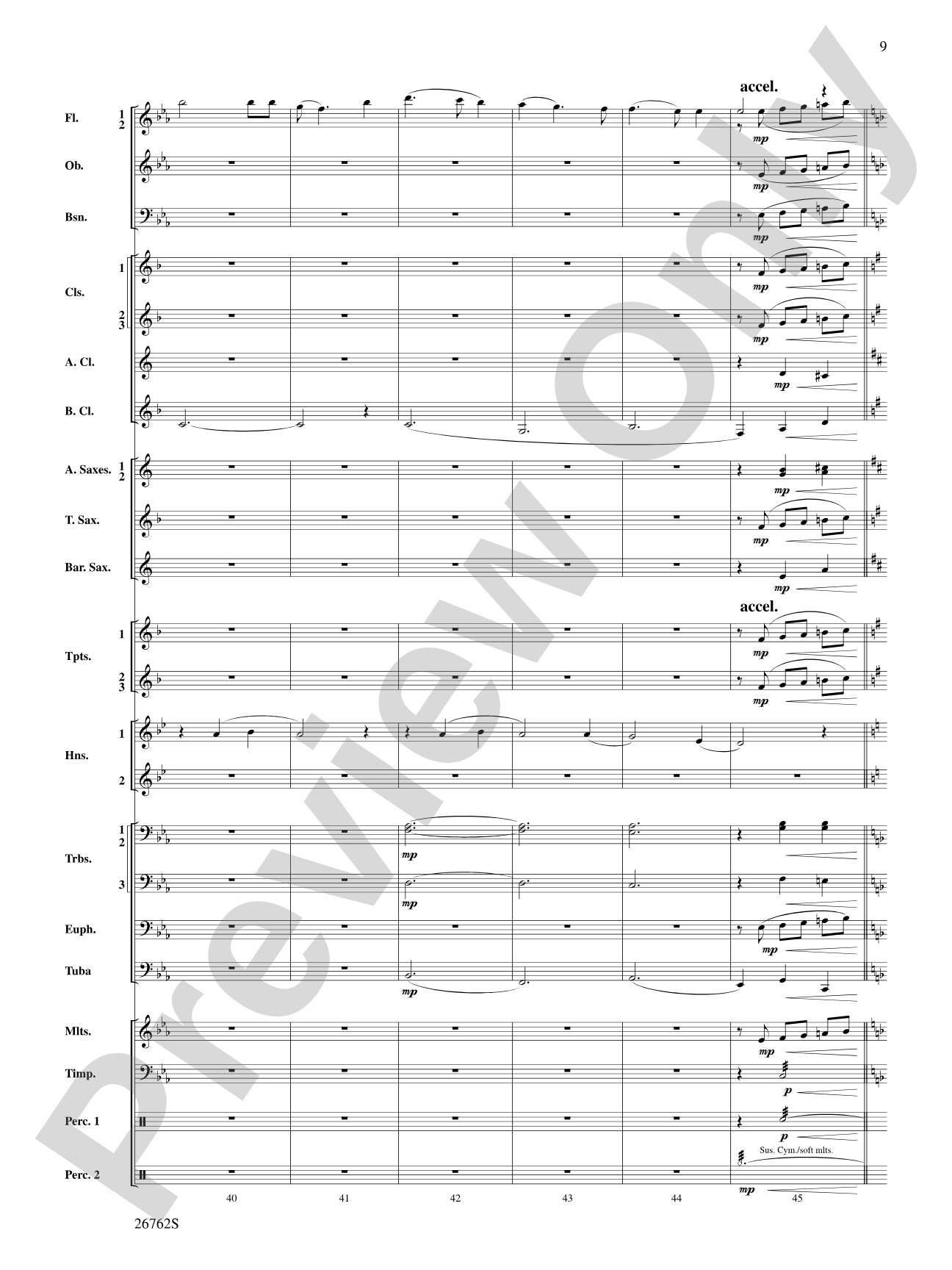 Rainbows: Concert Band Conductor Score & Parts