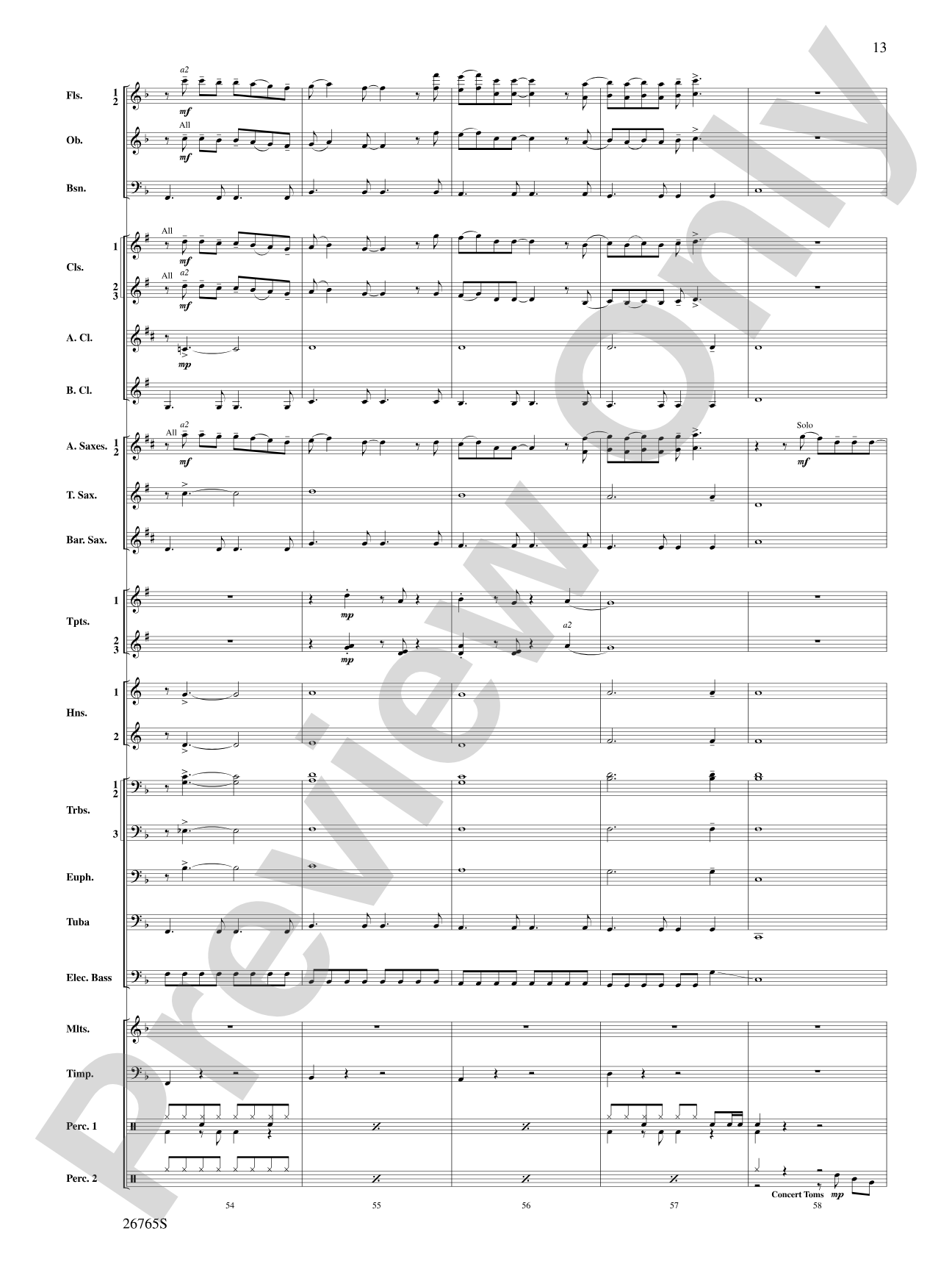 Madonna: A Concert Tour: Concert Band Conductor Score & Parts