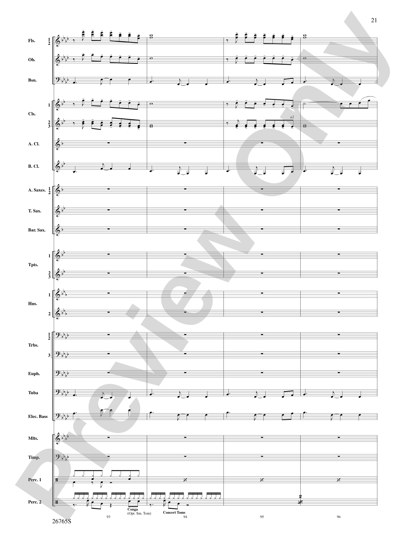 Madonna: A Concert Tour: Concert Band Conductor Score & Parts