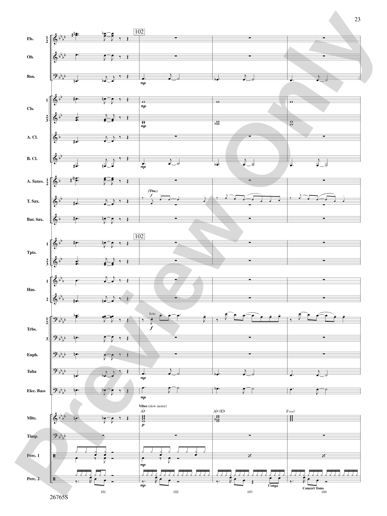 Madonna: A Concert Tour: Concert Band Conductor Score & Parts